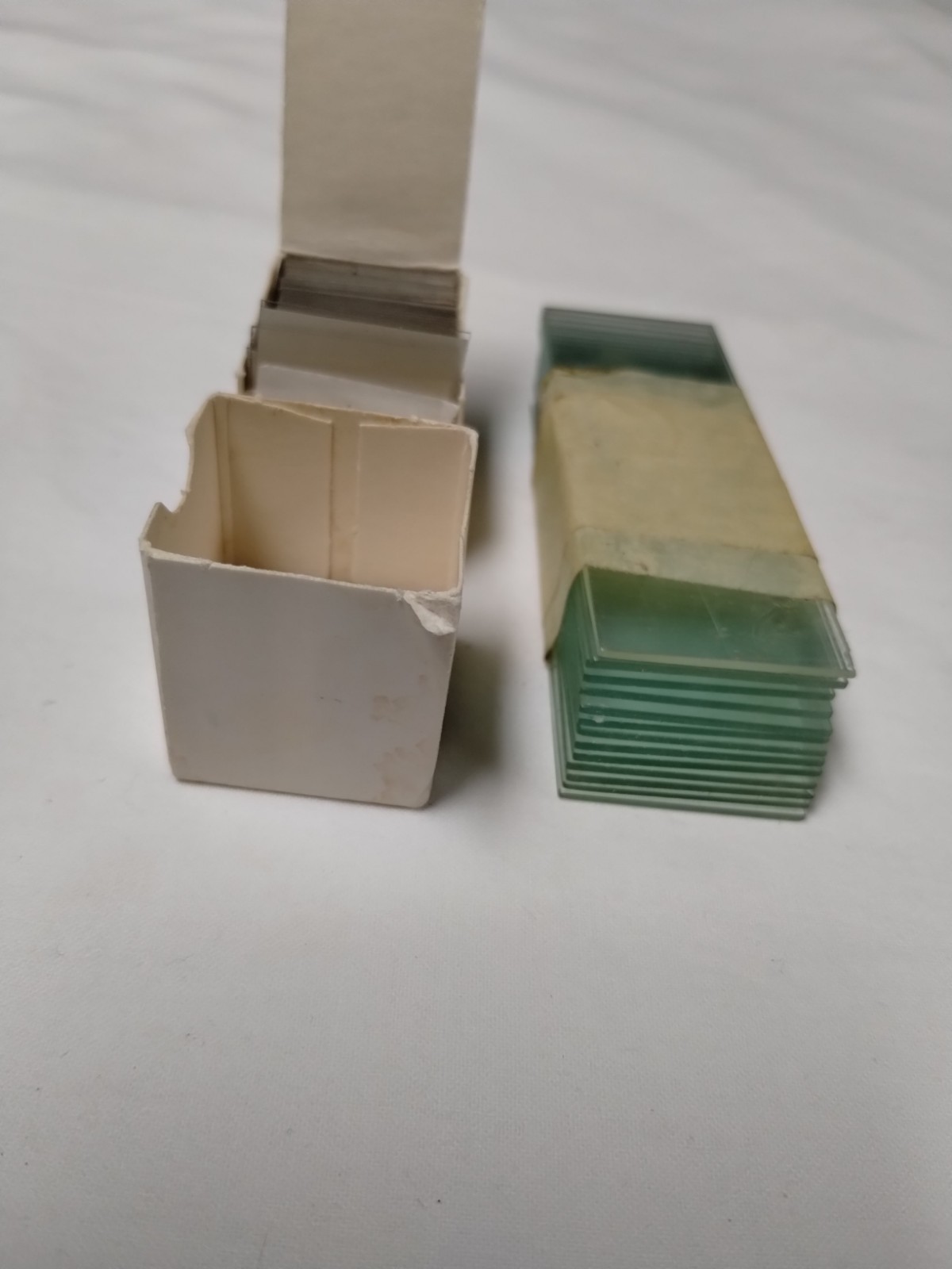 14 - Microscope Slides & 100 Plastic Cover Slips For A Science Lab or Hobbyists