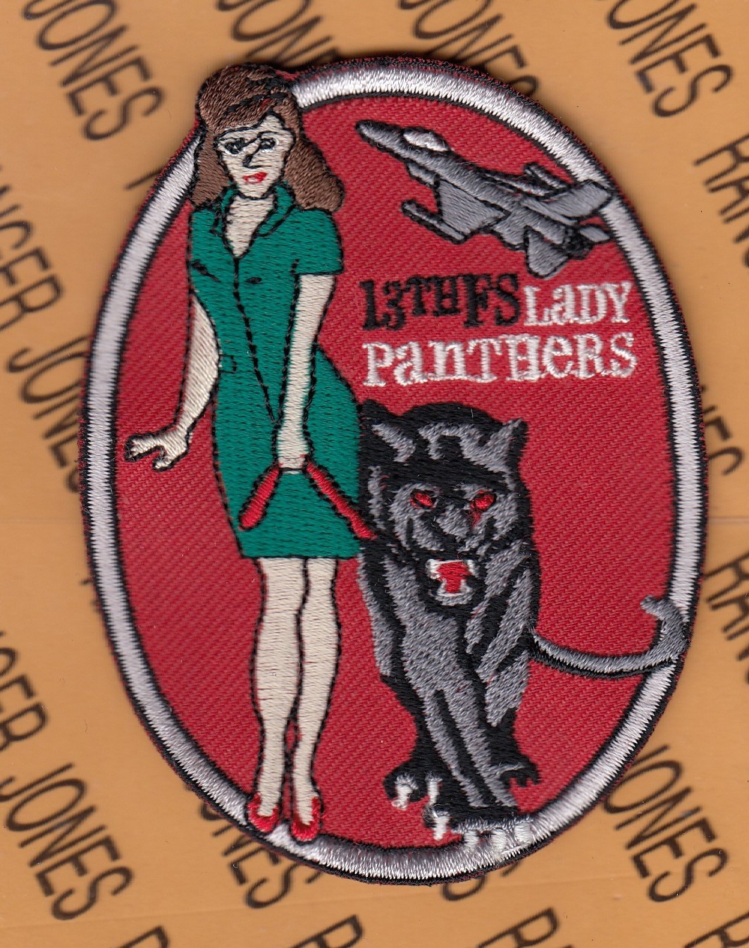 USAF Air Force 13th Fighter Sq FS Lady Panthers ~4" patch c/e