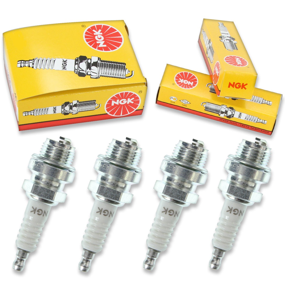 4pcs JLO Rockwell NGK Standard Spark Plugs 440 LR440/2 Snowmobile Engines bq