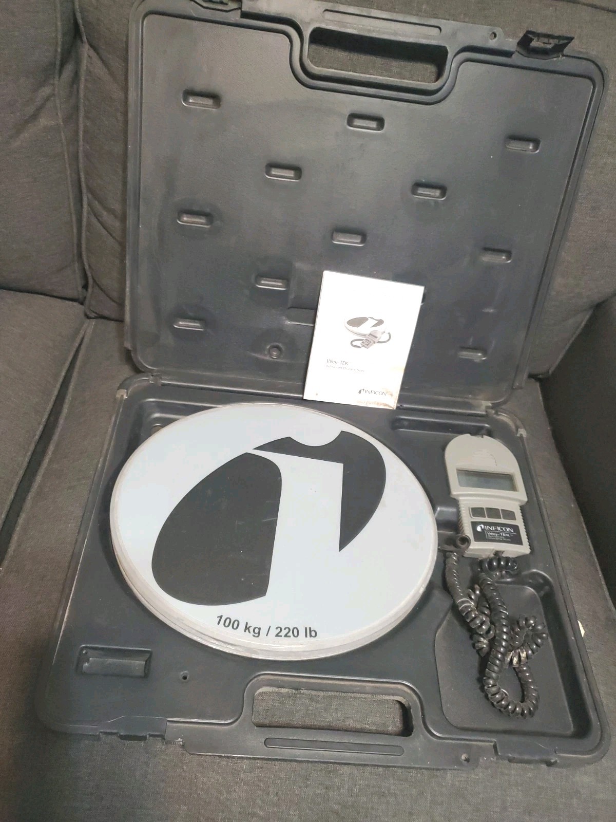 Inficon Wey-TEK 713-500-G1 220 Lbs/100 kg Refrigerant Charging Scale *Plz Read *