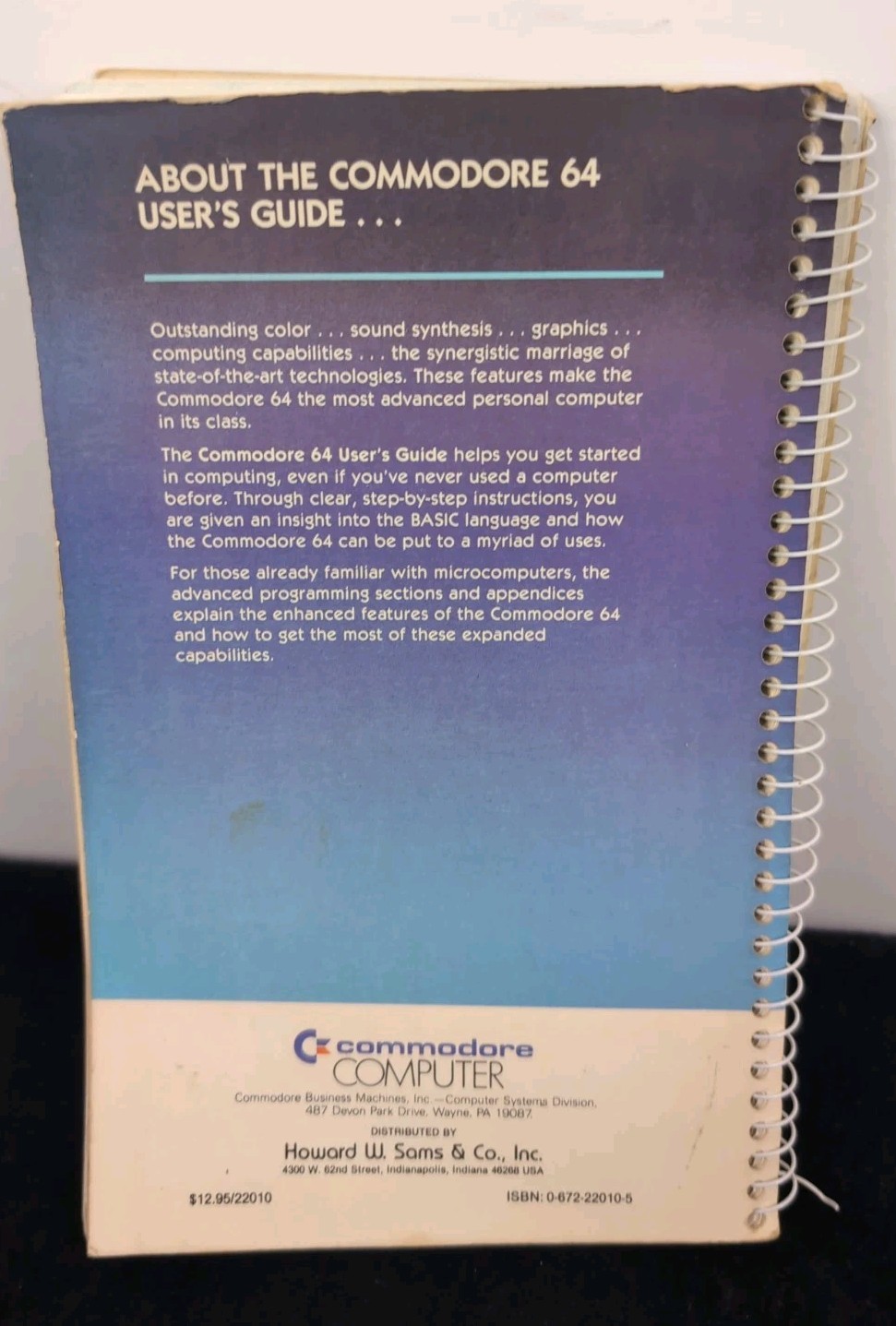 Commodore 64 Computer User's Guide 1st Edition 5th Printing Yr. 1983