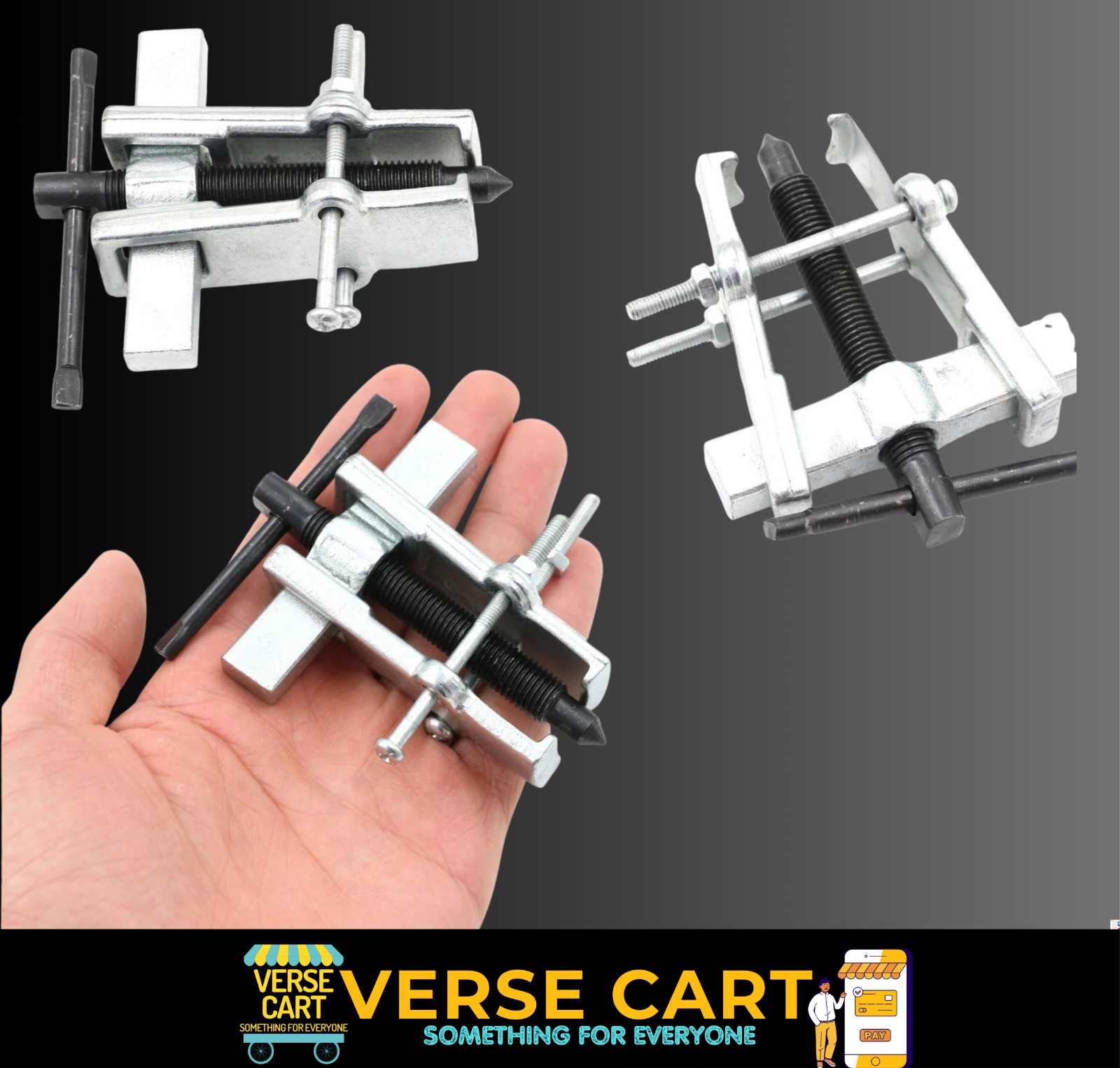 2 Jaw Gear Pulley Bearing Puller Remover Hand Tool 2.5" Small Leg Mechanics Kit