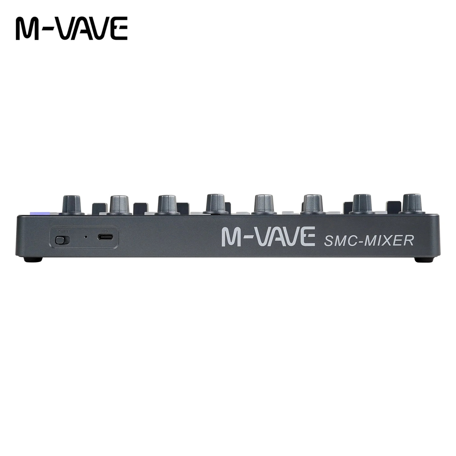 SMC MIXER Gray Wireless DAW Controller 8 Knobs 8 Faders Bluetooth USB Suitable f