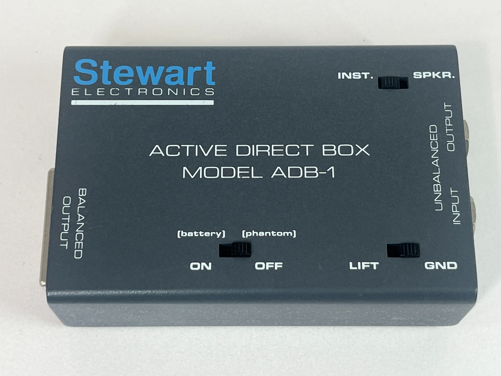 Stewart Electronics ADB-1 Active Direct Box Pro Audio DI Phantom/Batt