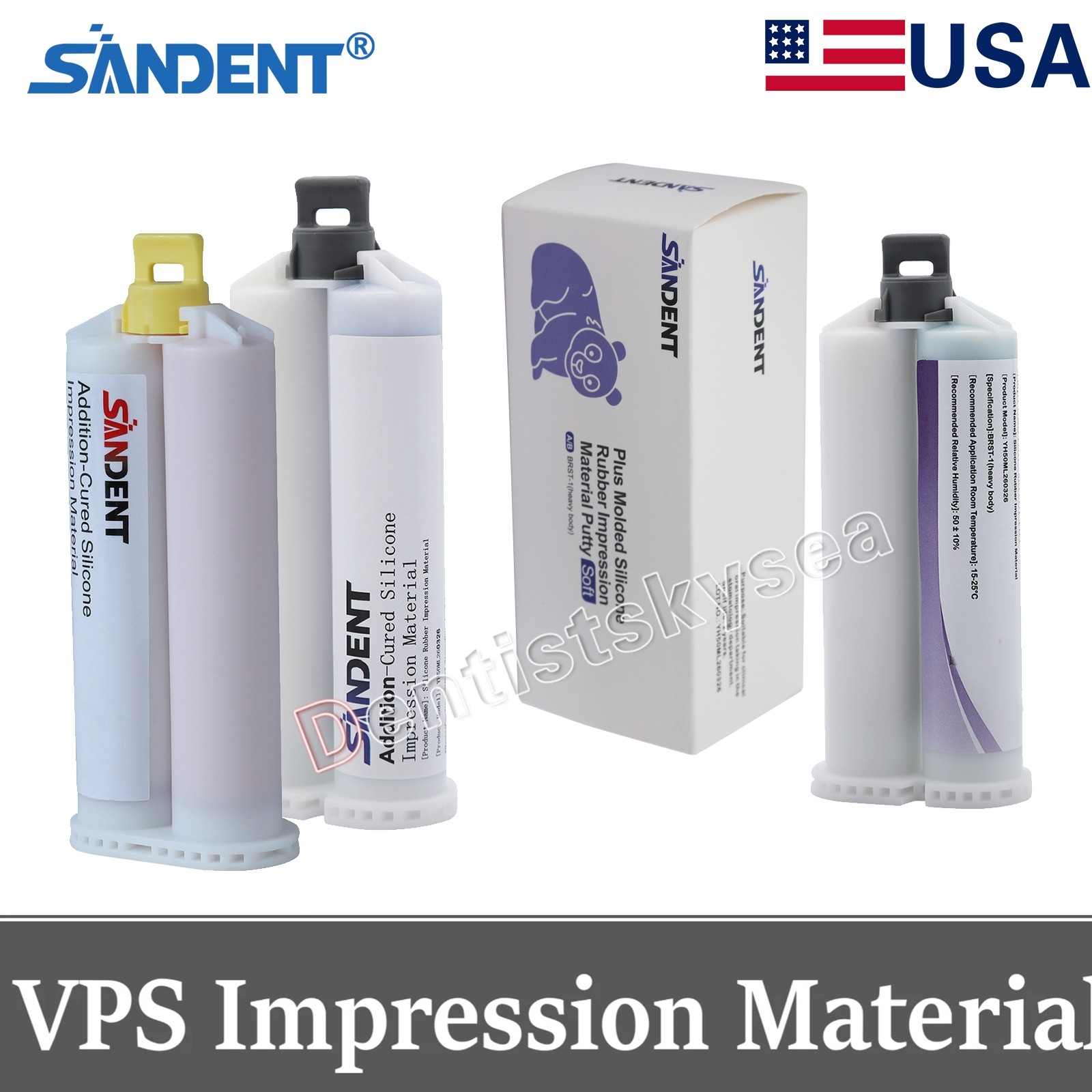 50ML Dental Silicone lmpression Material Fast Heavy Body Light Body Medium Body