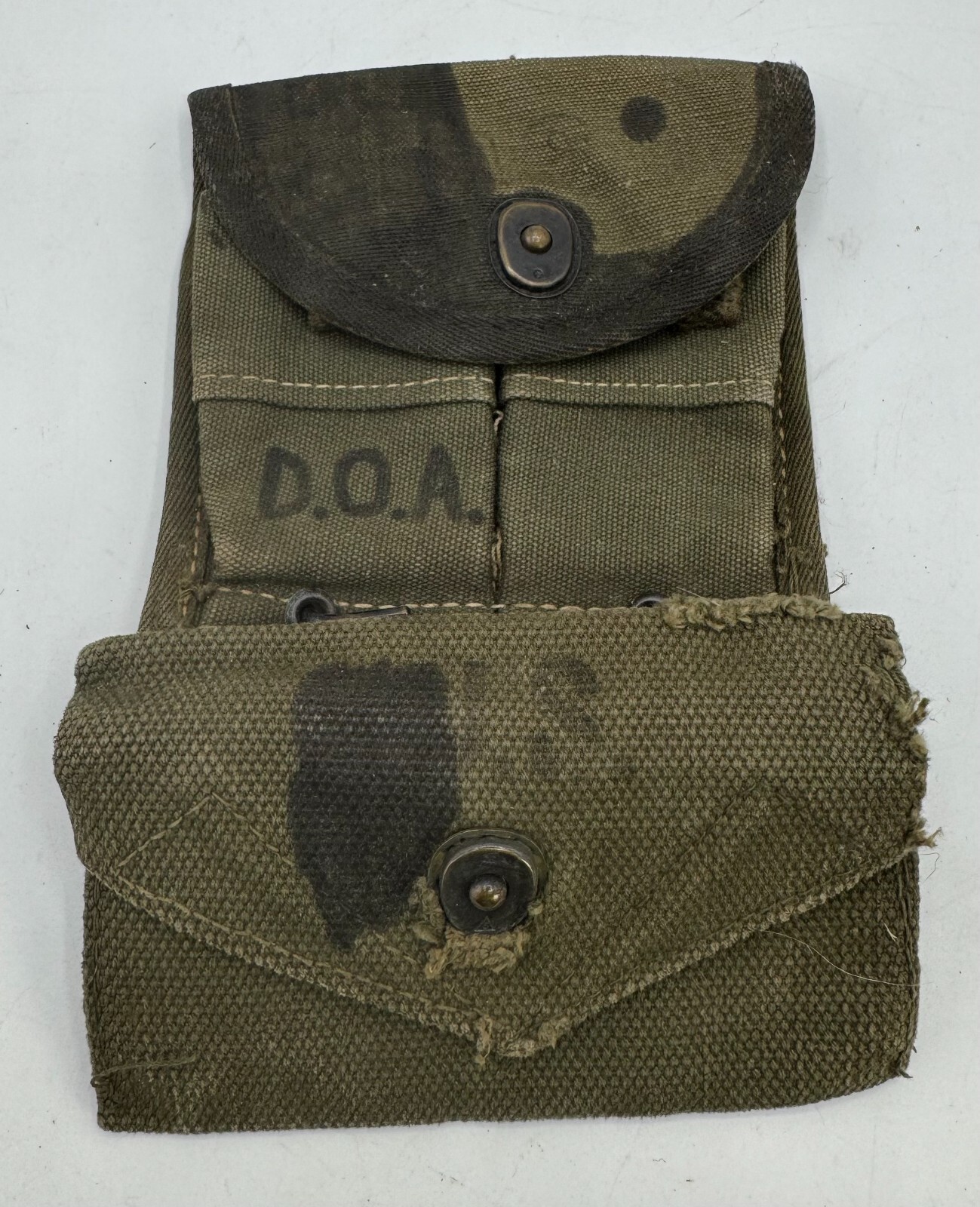 PAIR Vietnam War era US Army M1 Carbine Magazine Pouch & First Aid Pouch WORN