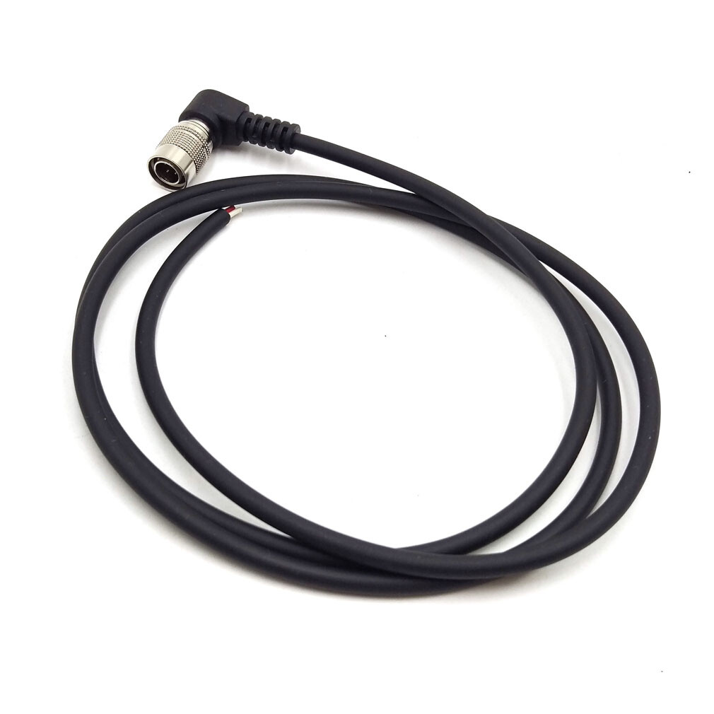 Right Angle Hirose 4pin Male Power Cable 1M for Sound Device 644 633/ Zoom F4 F8