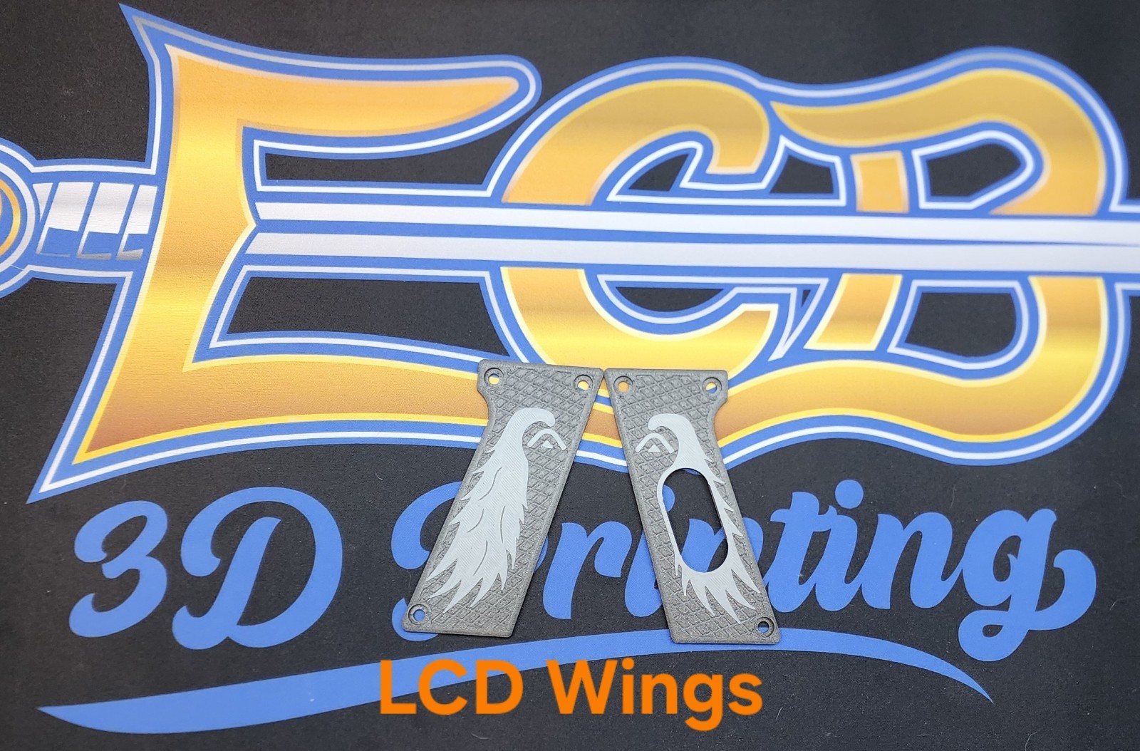 ECB 3D Printing Angel LCD Colors Grip, 45