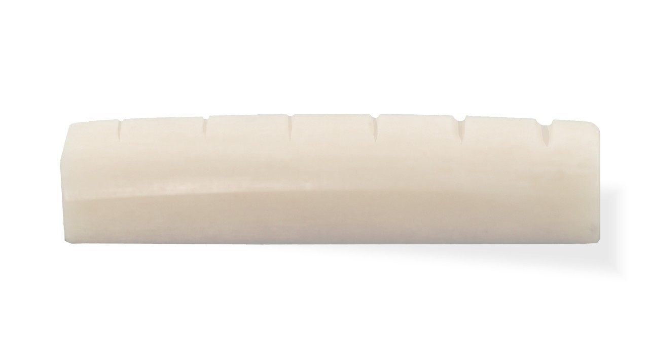 Nut Flat Bottom Bone 1 3/4 44mm White E 12r Slotted Unbleached
