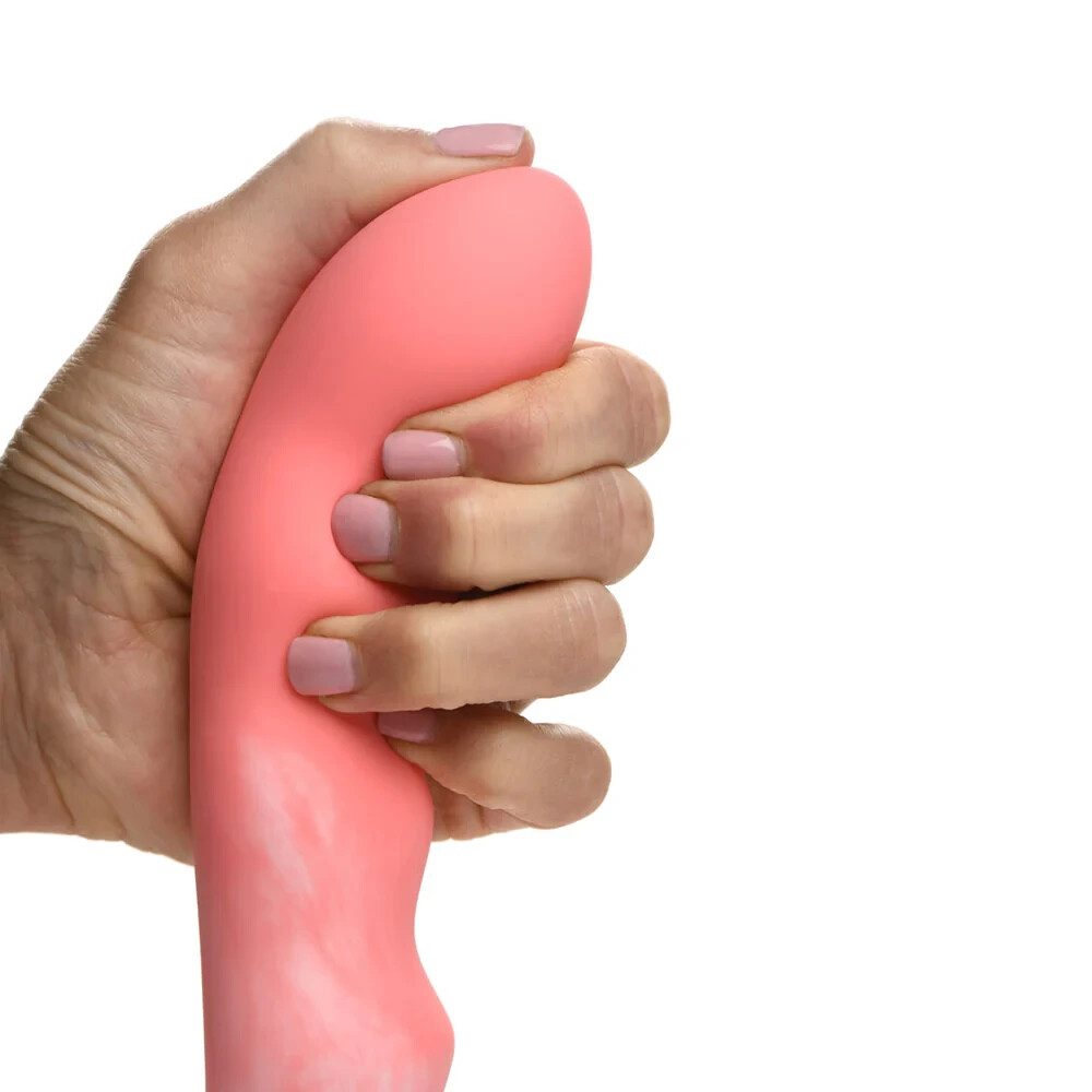 Silicone Dildo Strap-on Compatible Suction Cup Base Beaded Thick Shaft Cock