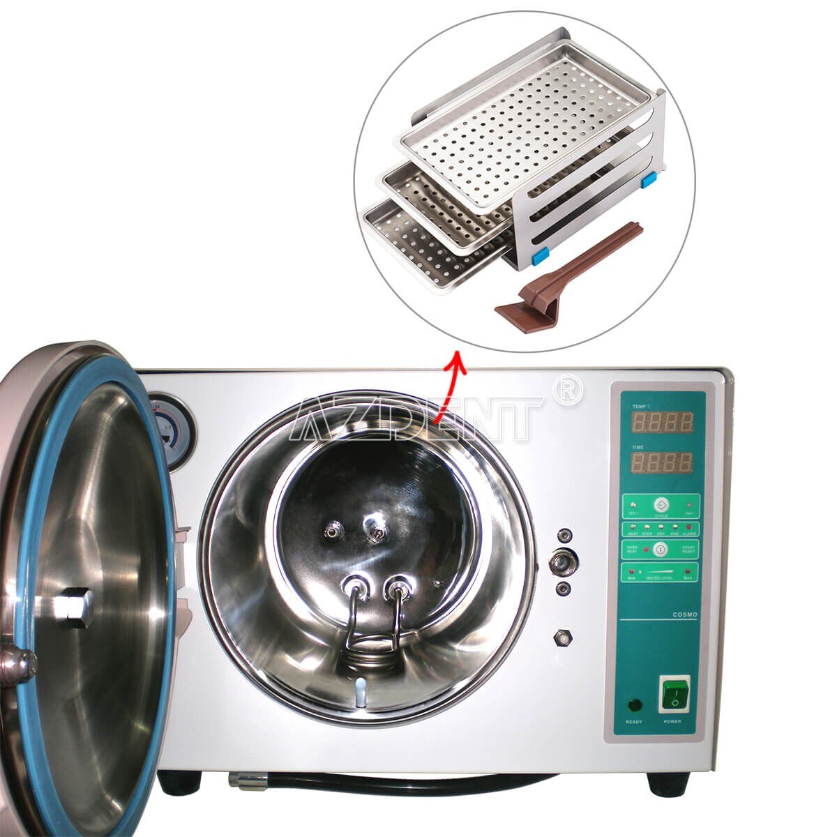 18L Autoclave Steam Sterilizer Medical Sterilizition Drying Function 1000W