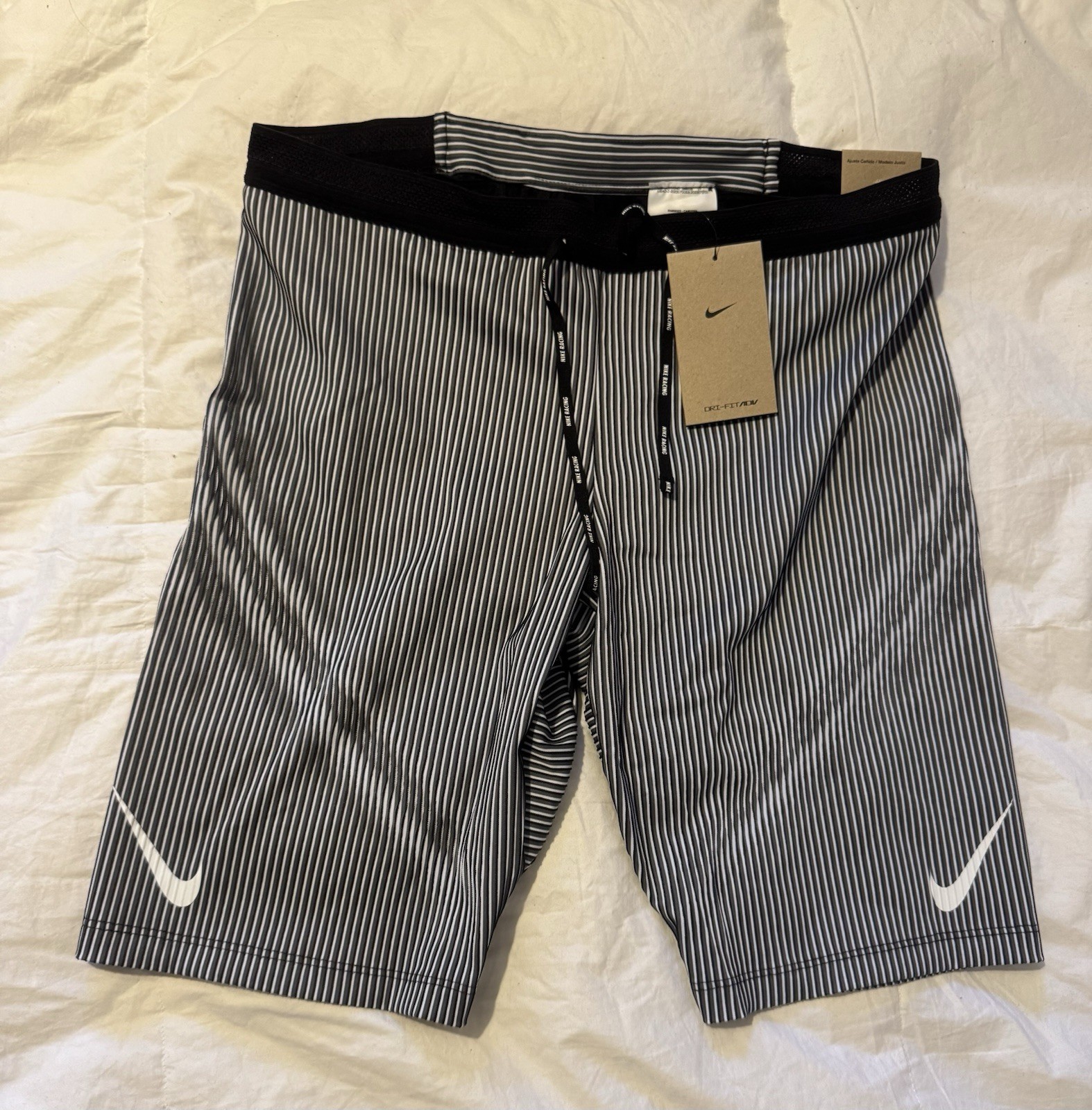 Nike Men's Aeroswift Dri-FIT ADV Tights 1/2 Length Running FN3369-013 Sz XL