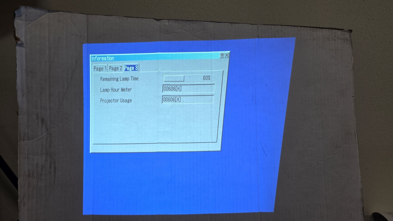 NEC LT260 Projector 606 Hours
