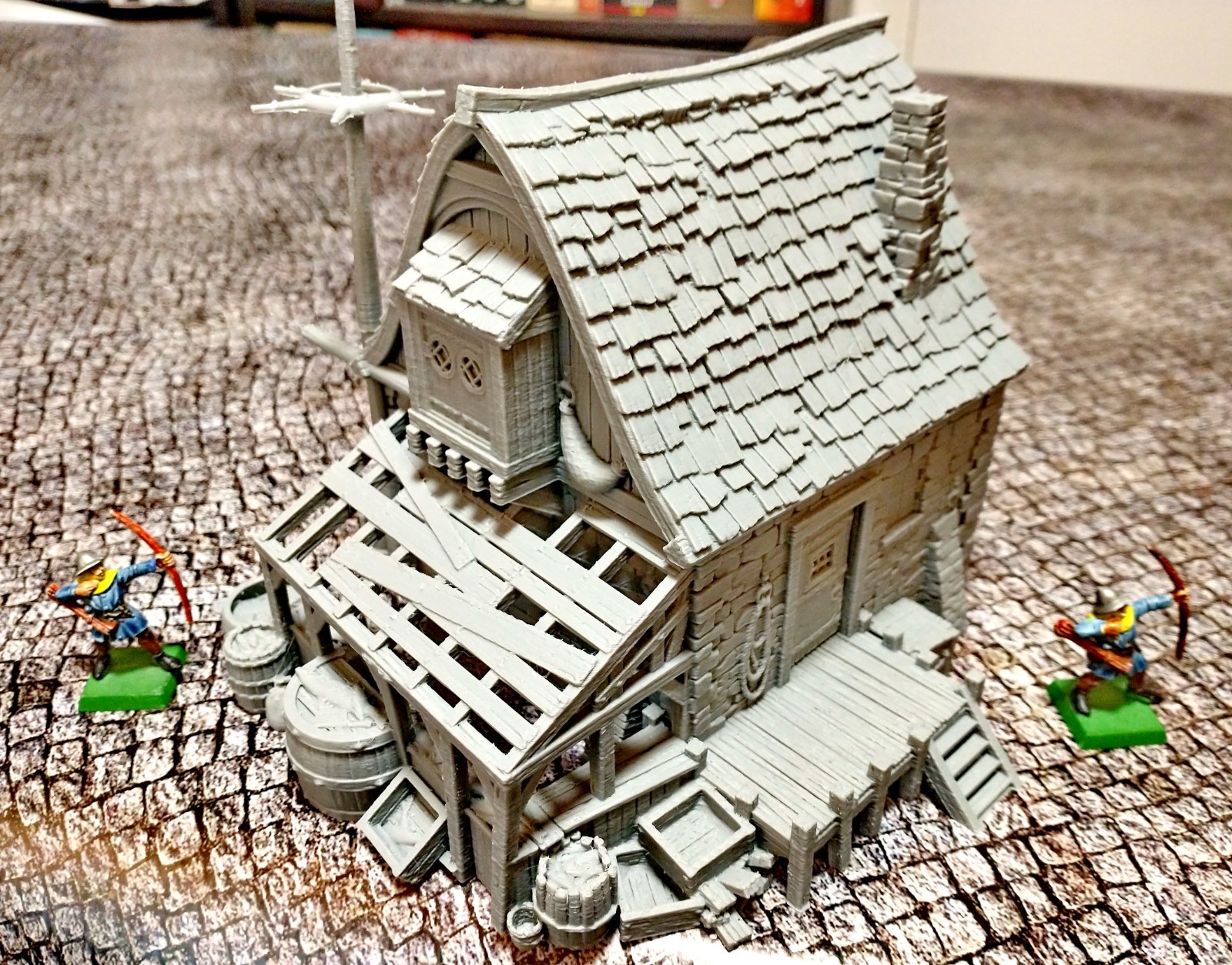Ancrabourg Fishmonger's Workshop 28mm Port City Terrain D&D Warhammer Mordheim
