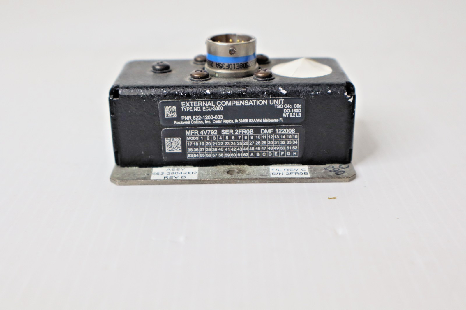 Collins ECU-3000 External Compensation Unit 822-1200-003 Removed Working