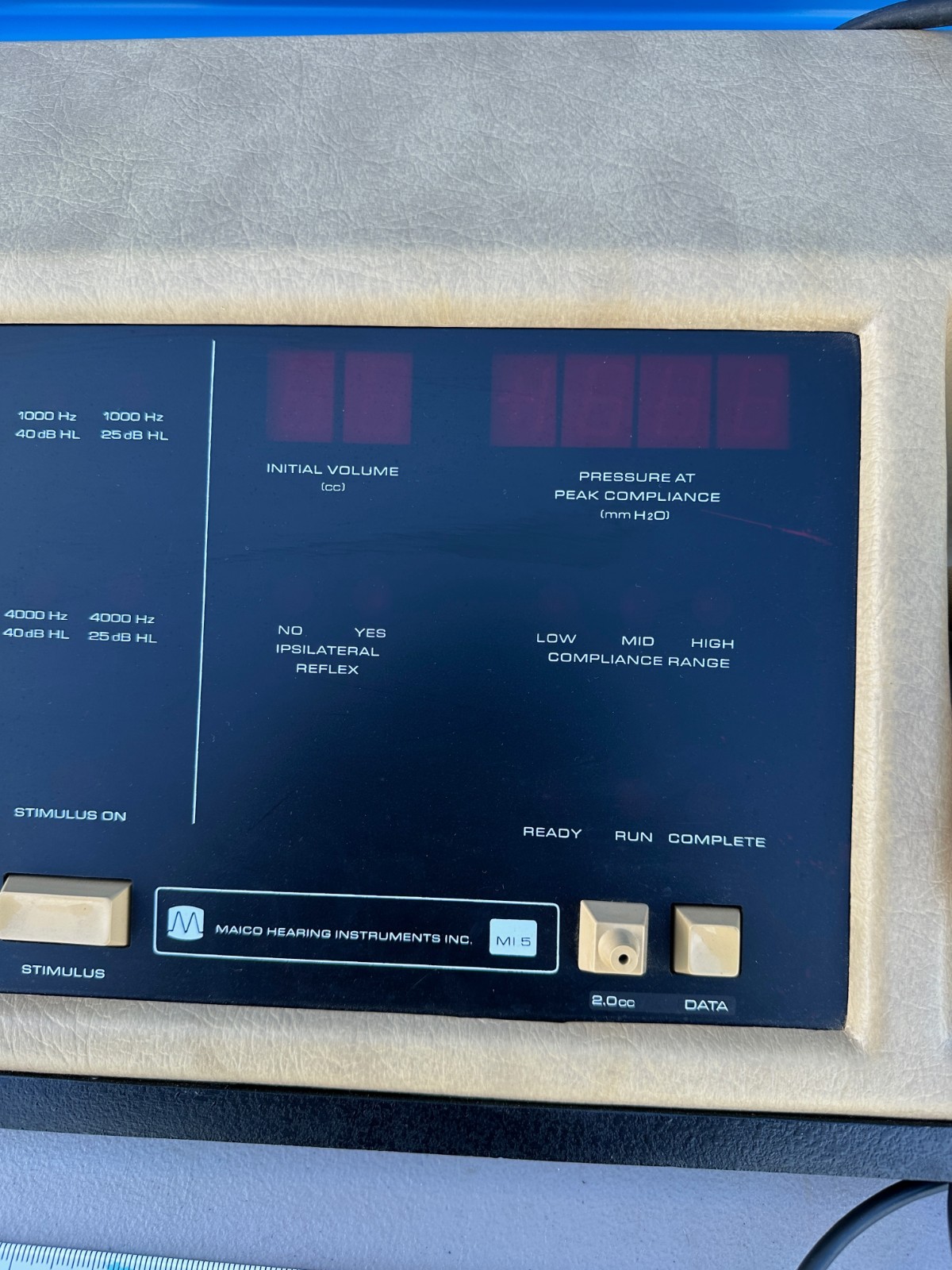 Vintage Maico Hearing Instruments Model MI5 Hearing Testing Machine