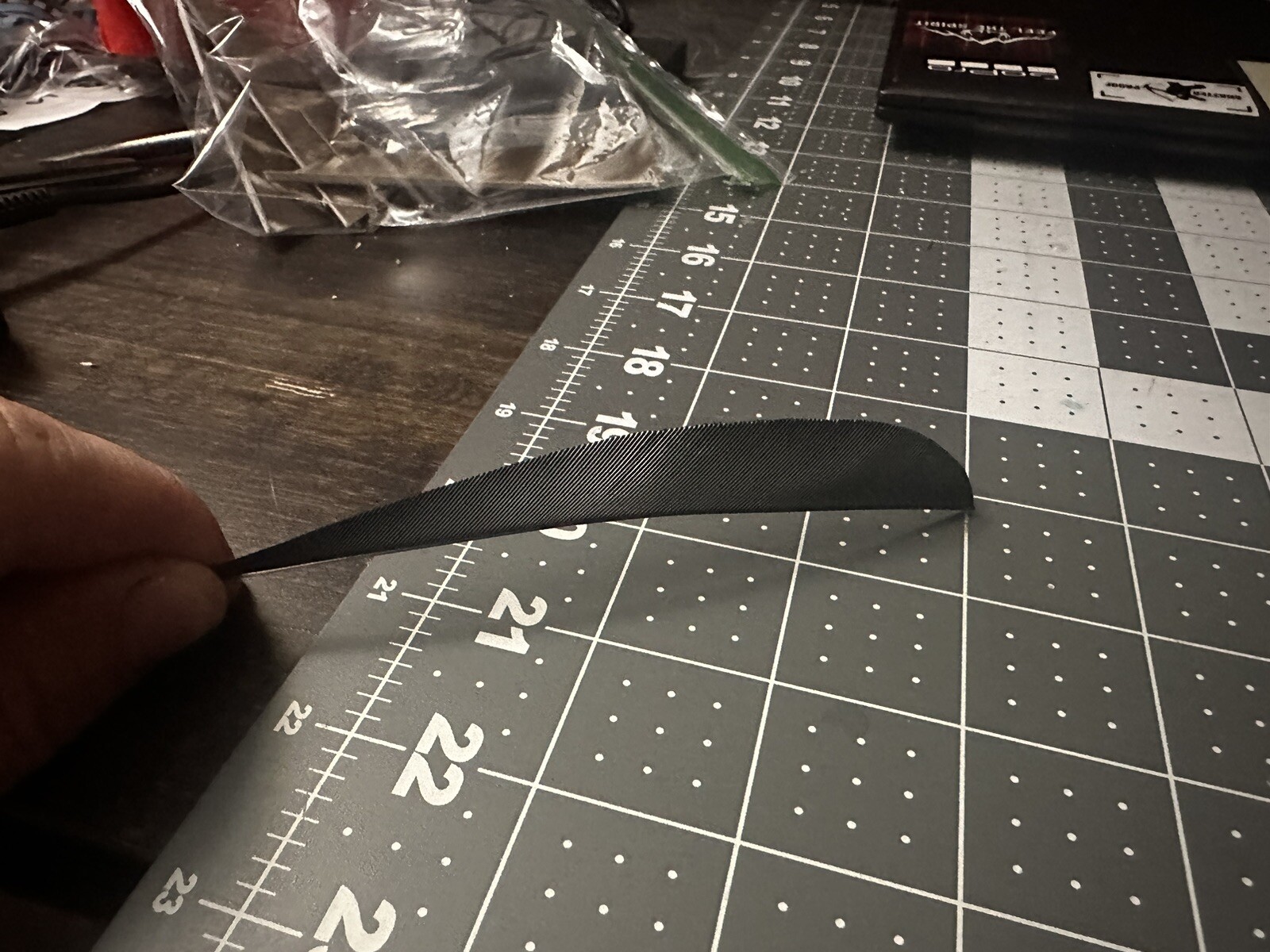 Black Parabolic, 5” Inch Feather Fletchings. Left Wing, 1 Dozen.
