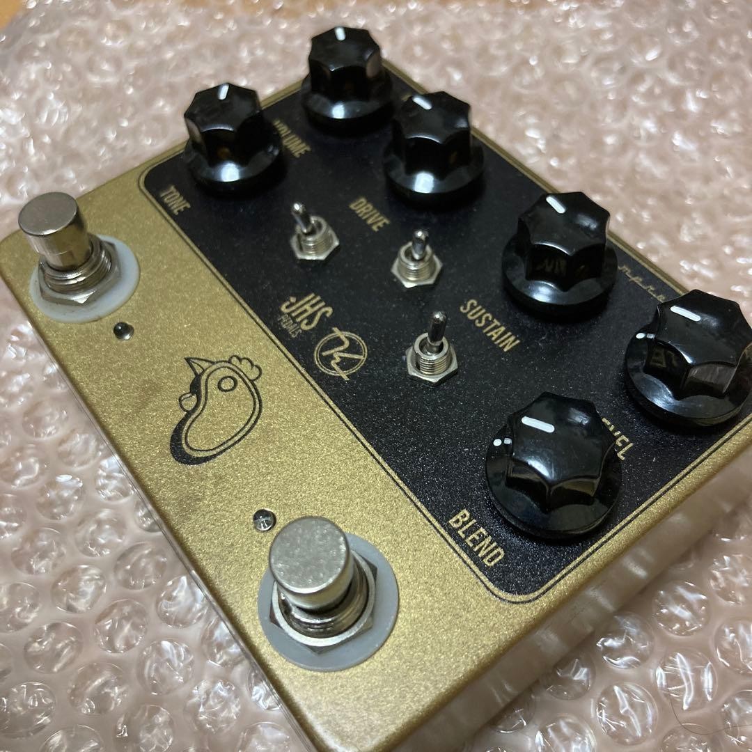 JHS Pedals STEAK & EGGS Guitar Effect Pedal Rare Used Translucent Effect
