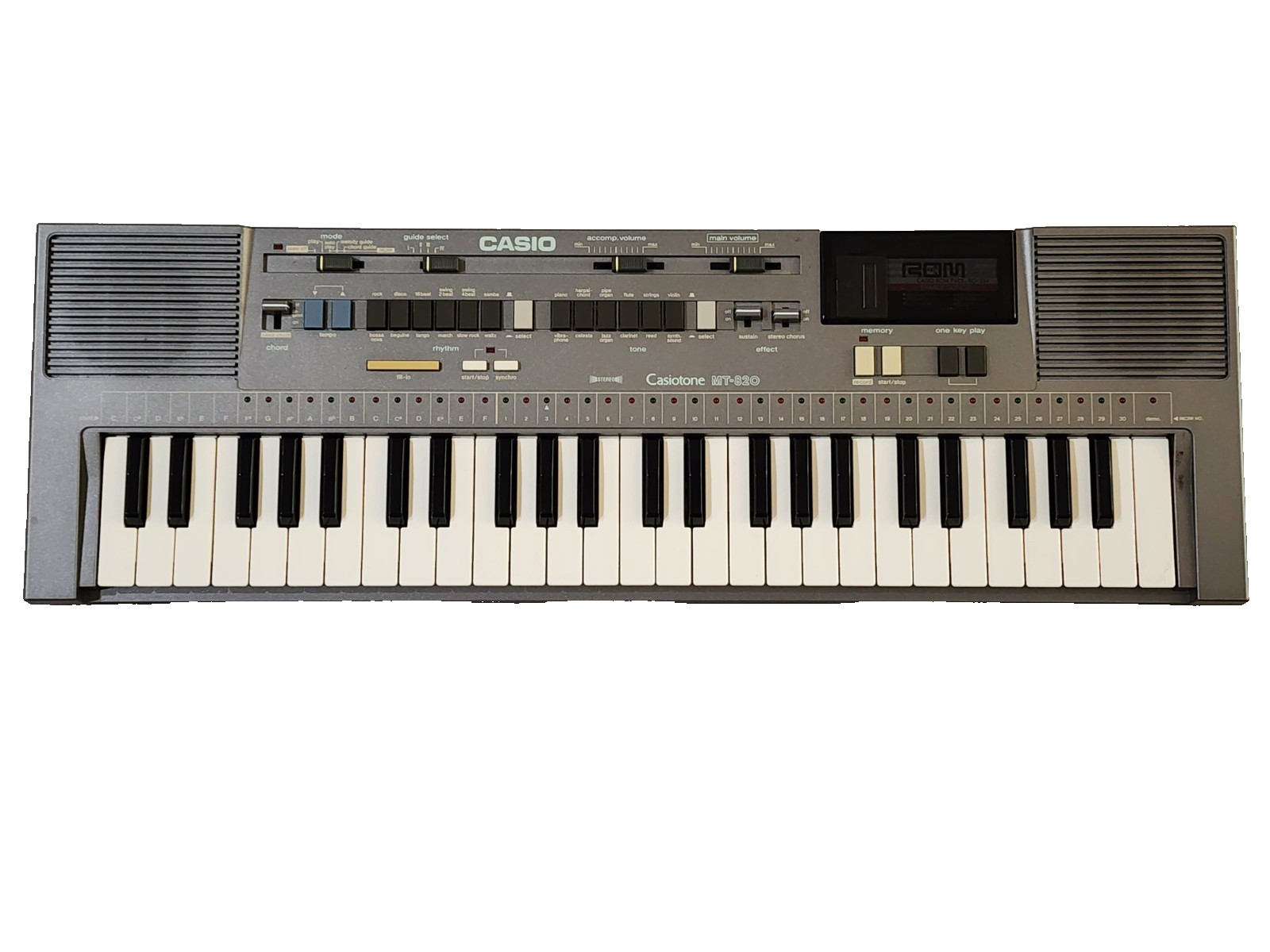 Casio Casiotone MT-820 +Rom Pack/RO-554 Family Songs Electric Keyboard 49 keys