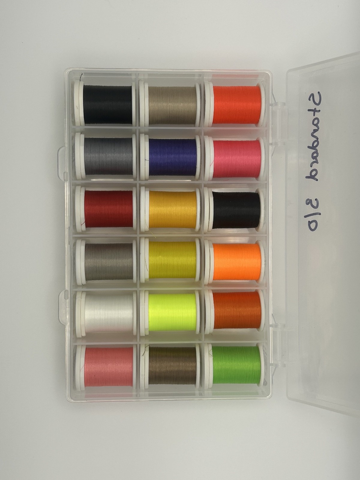 Textreme Standard 3/0 Thread 18 Spools of Various Colours In Box