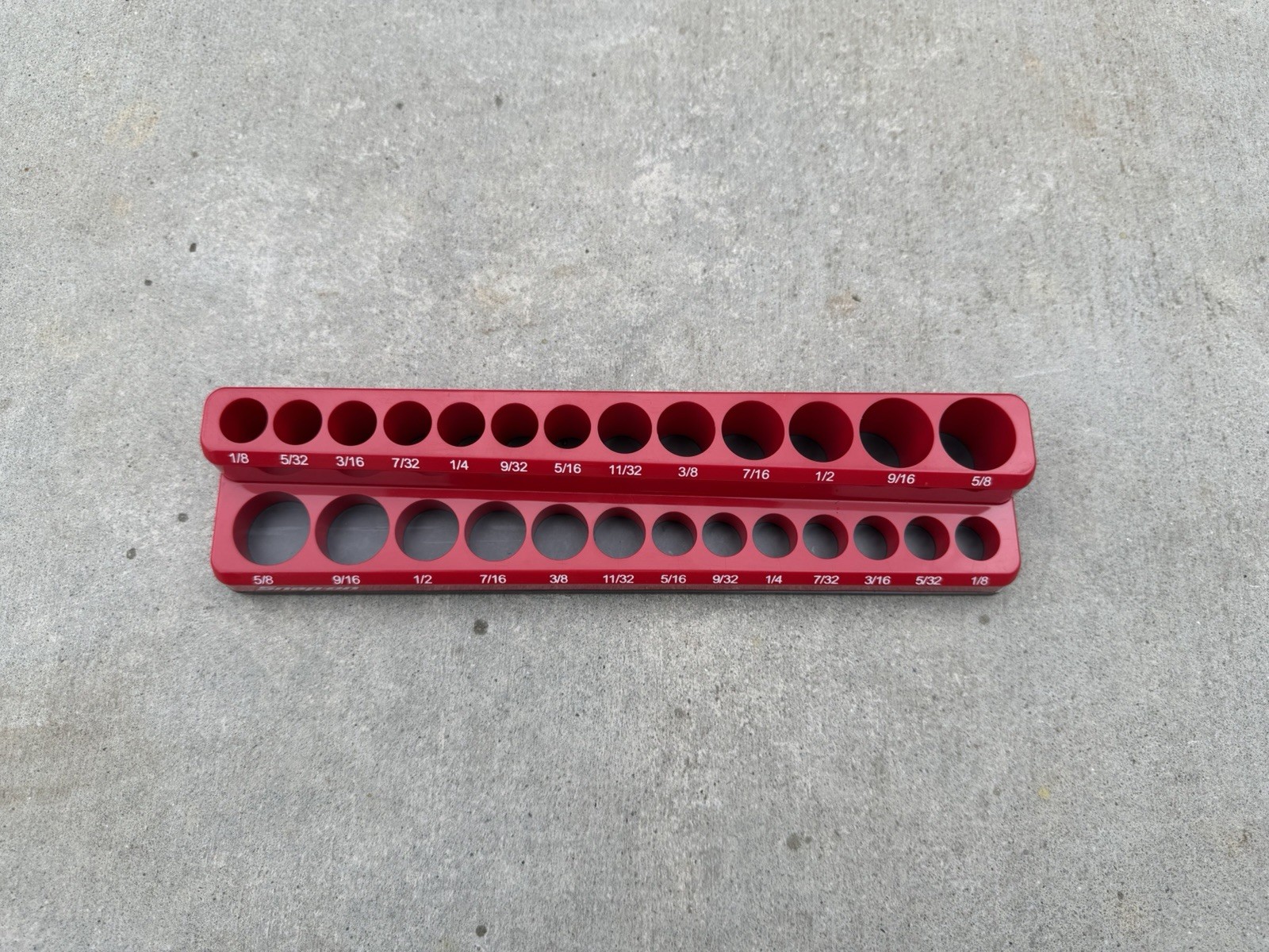 Snap On Tools SAE Socket Tray Magnetic Organizer 1/4” Drive Snap-On