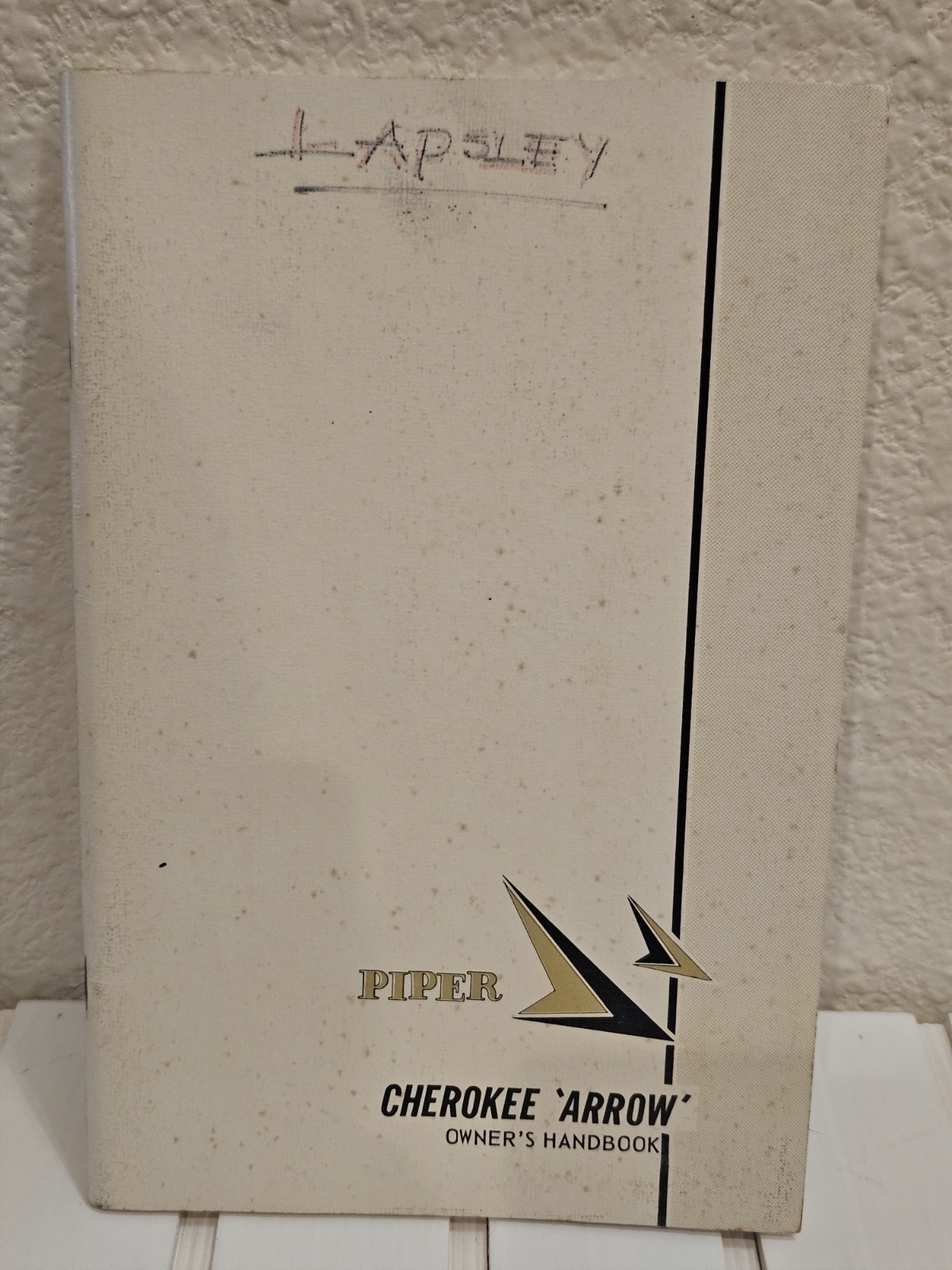 Piper Cherokee Arrow Owner's Handbook PA-28R-180 753-750 1967 Vintage