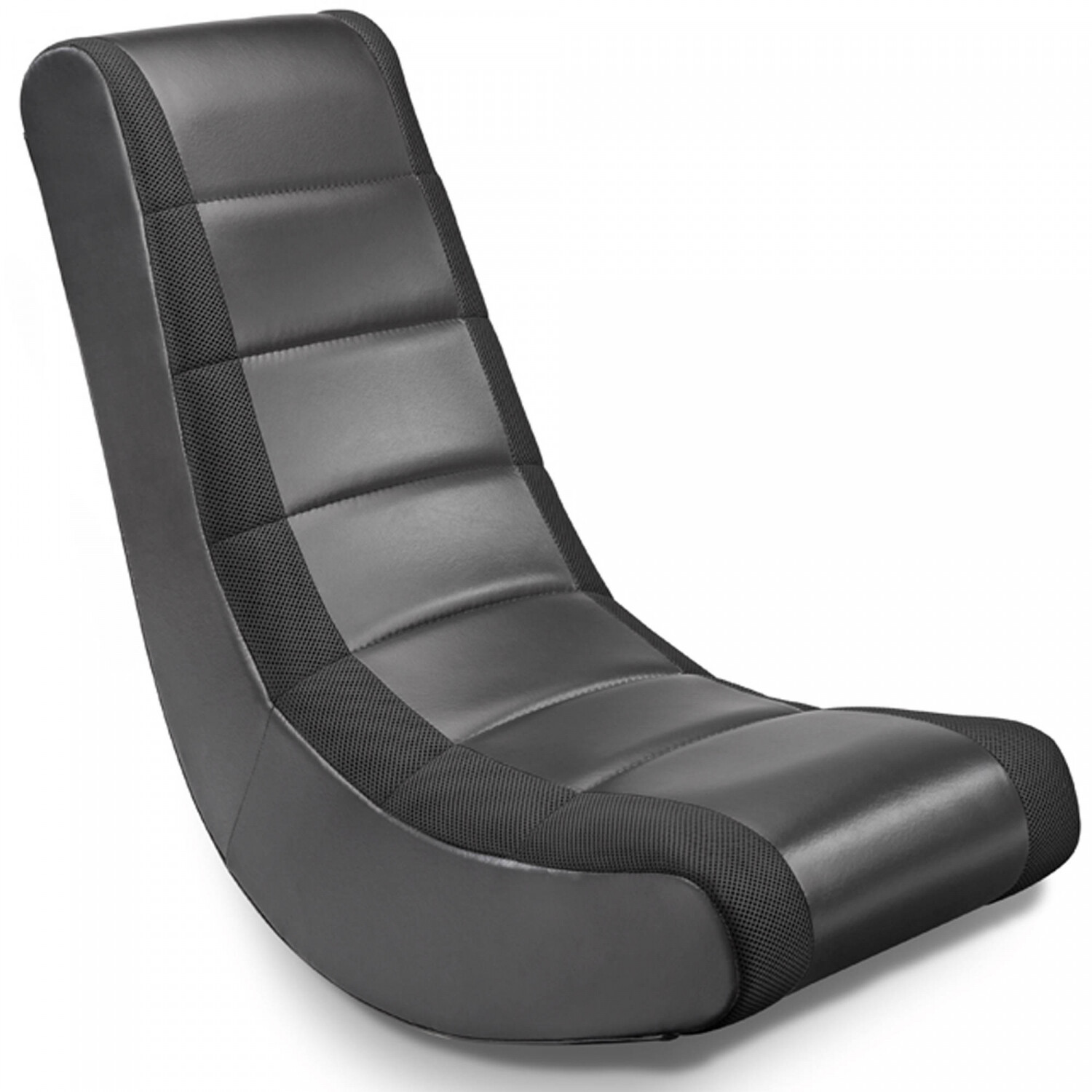 Video Rocker Gaming Chair Floor Seat Gamer Faux Leather Kids Teens Dorm Bedroom