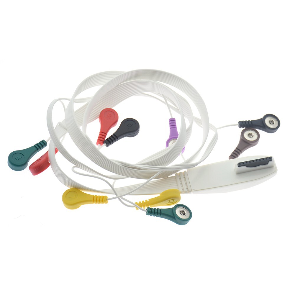 10pin ECG Recorder Patient Cable 10-Lead Snap for Mortara X12 H12 Holter Monitor