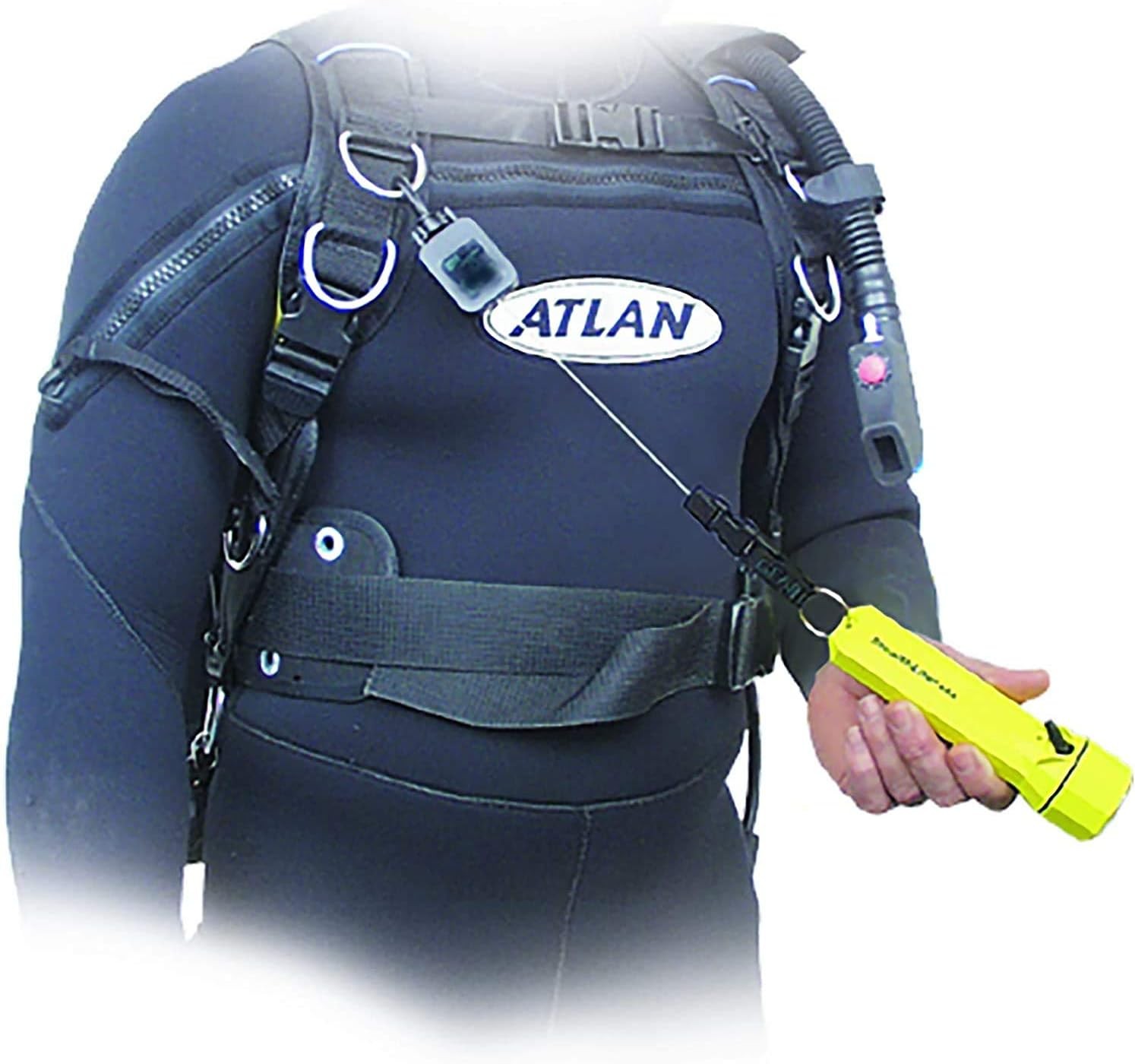 Gear Keeper Locking Large Scuba Dive Light & Camera Retractor - Scuba Gear with