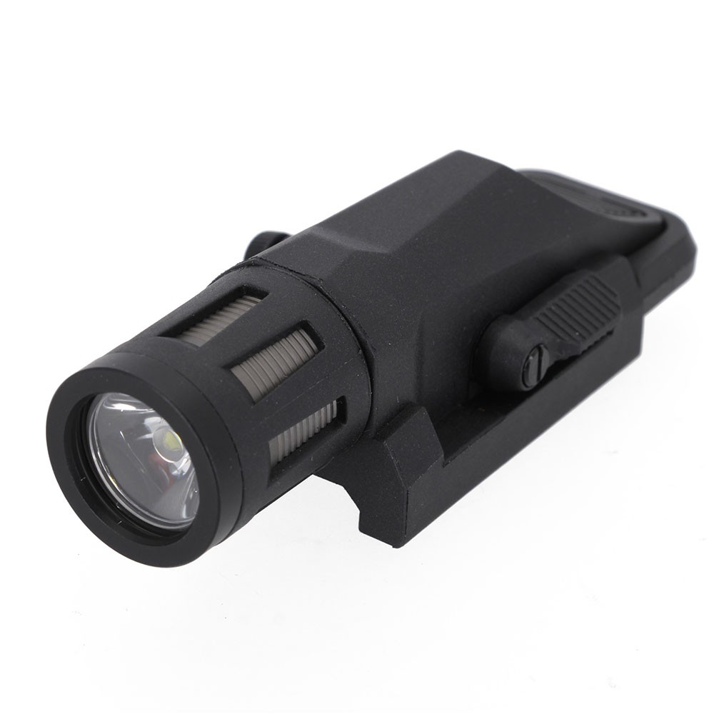 2PCS Black Tactical 400 Lumen Weapon Mounted Light Multifunction LED Flashlight