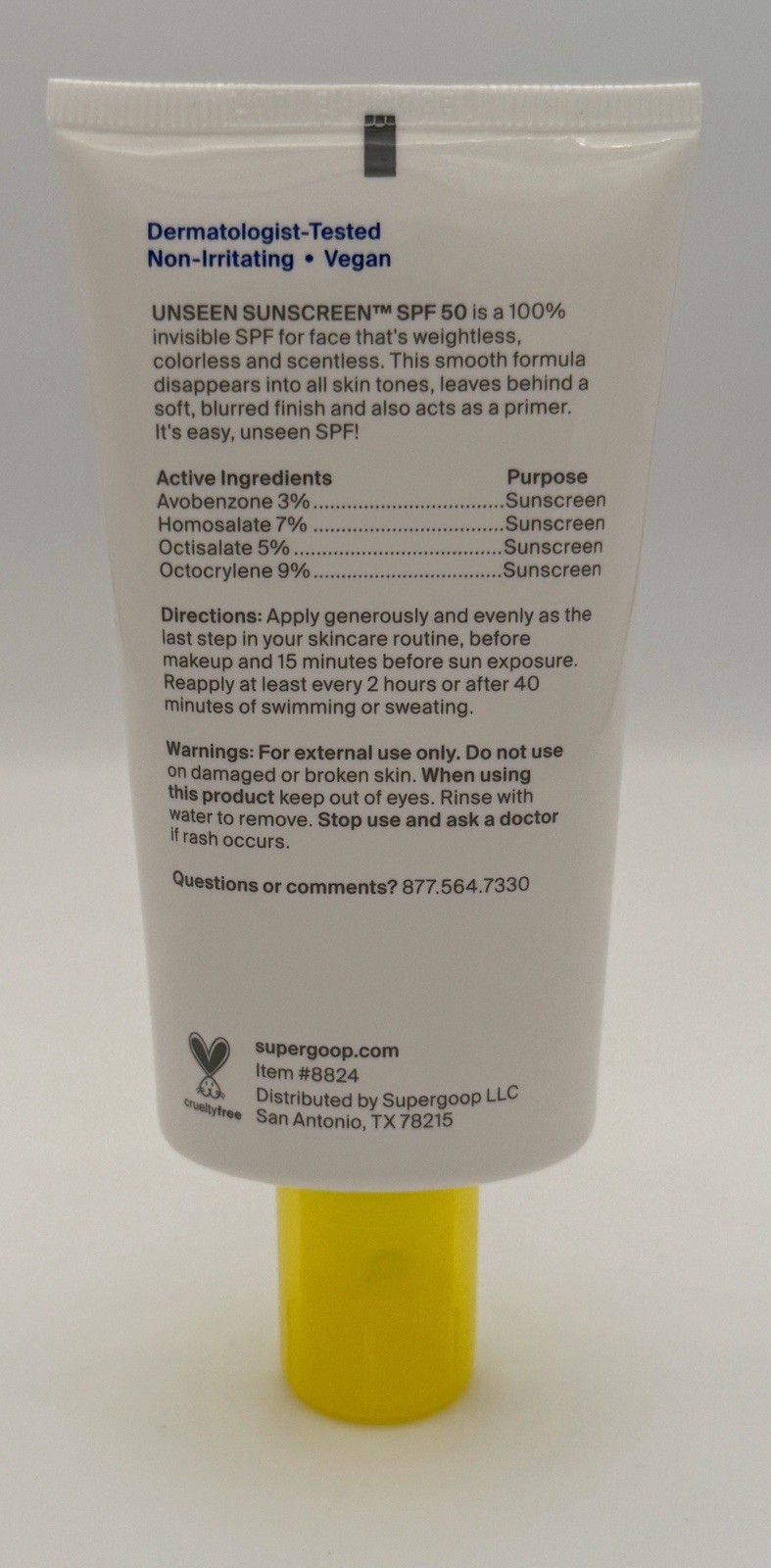 Supergoop! Unseen Sunscreen SPF 50 (SPF) 2.5 Oz Exp-10/2026 Sealed ( NB) NEW