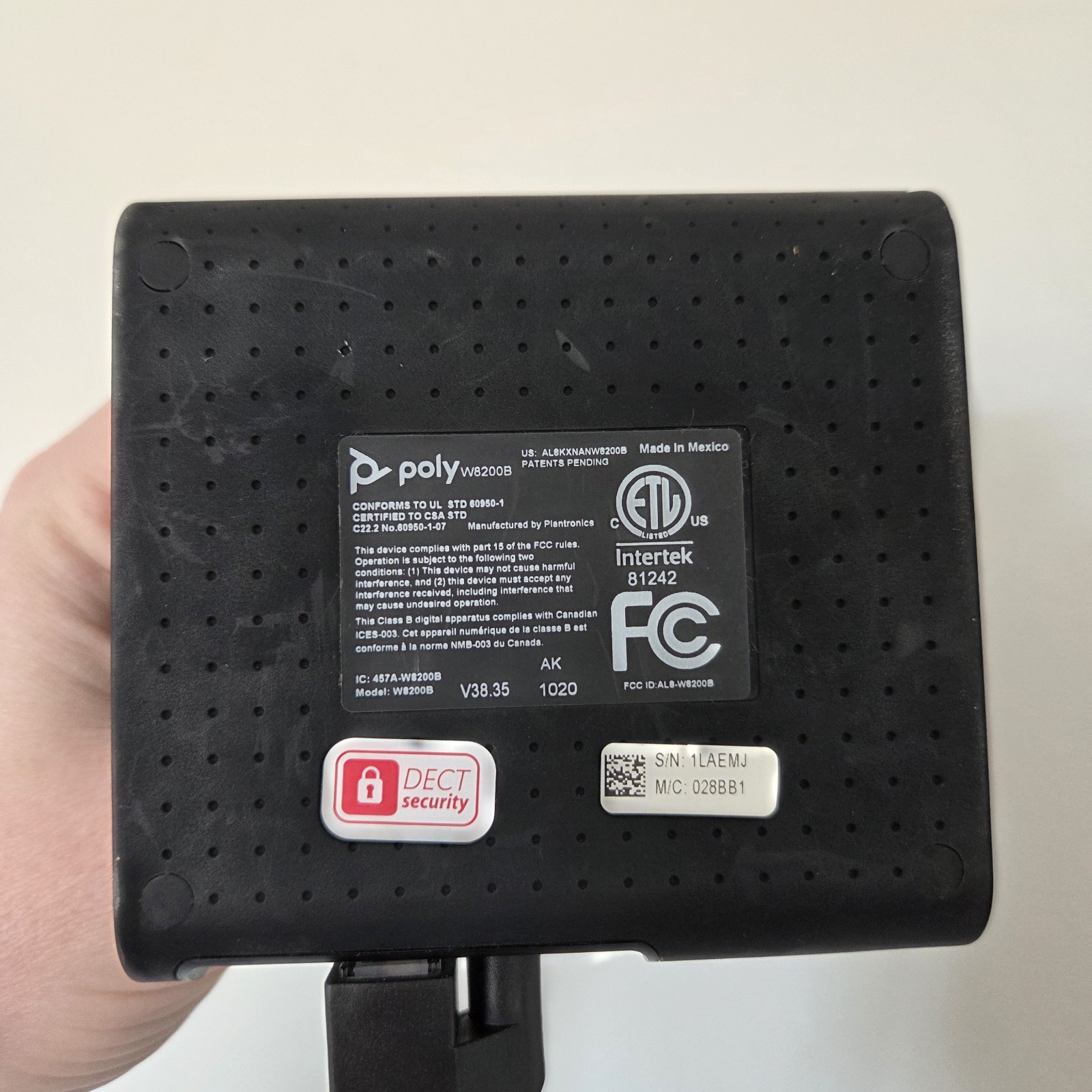 Poly W8200B Charging Base For Plantronics Poly S8240 Headset | tested