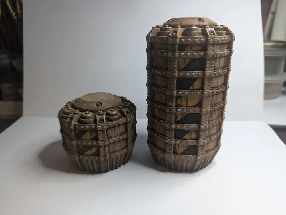 Grimdark Fuel Tanks – 28mm Industrial Scatter Terrain – 3D Printed Unpainted
