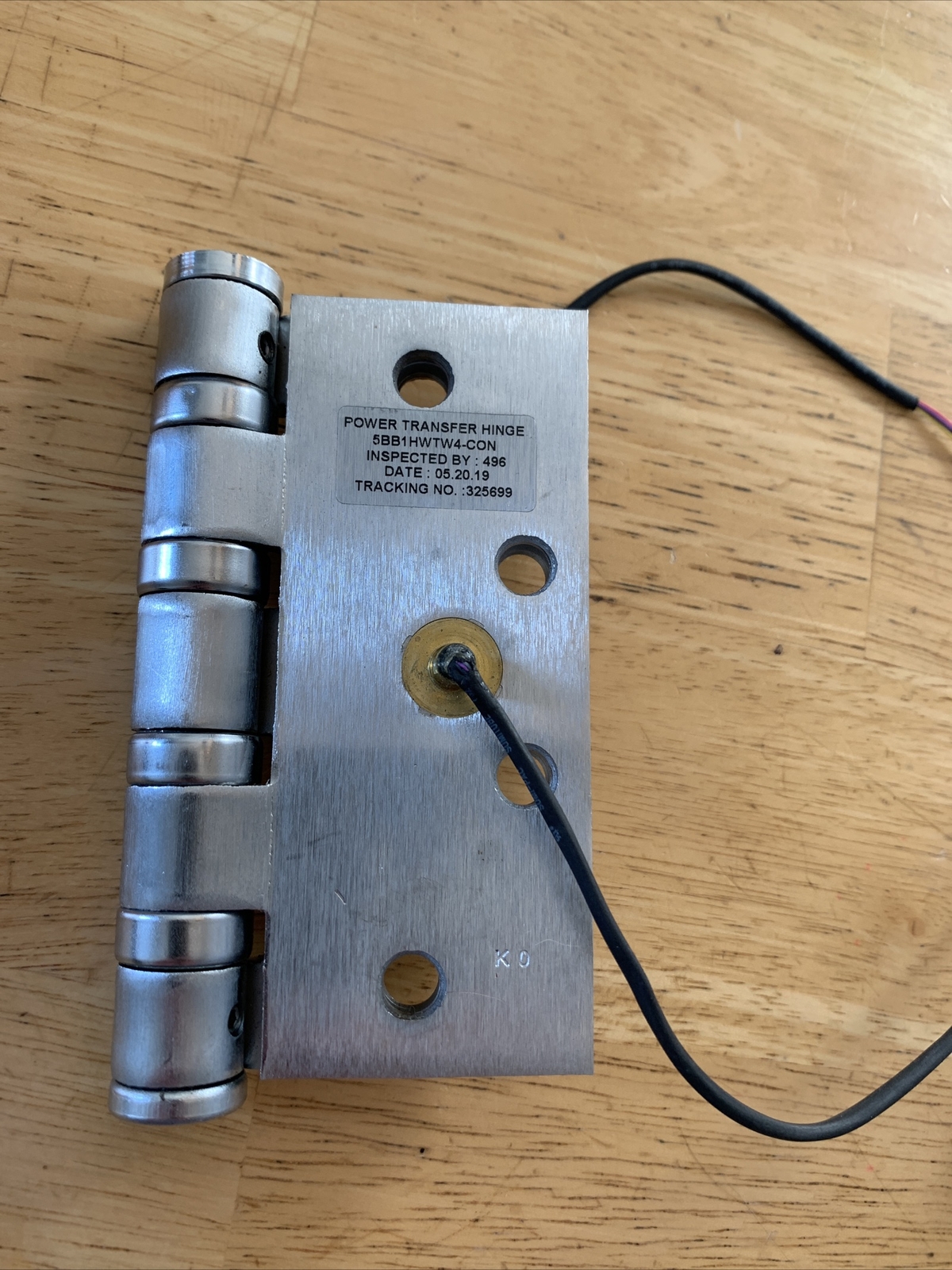 Ives Power Transfer Hinge 5BB1HWTW4-CON New No Box Never Installed