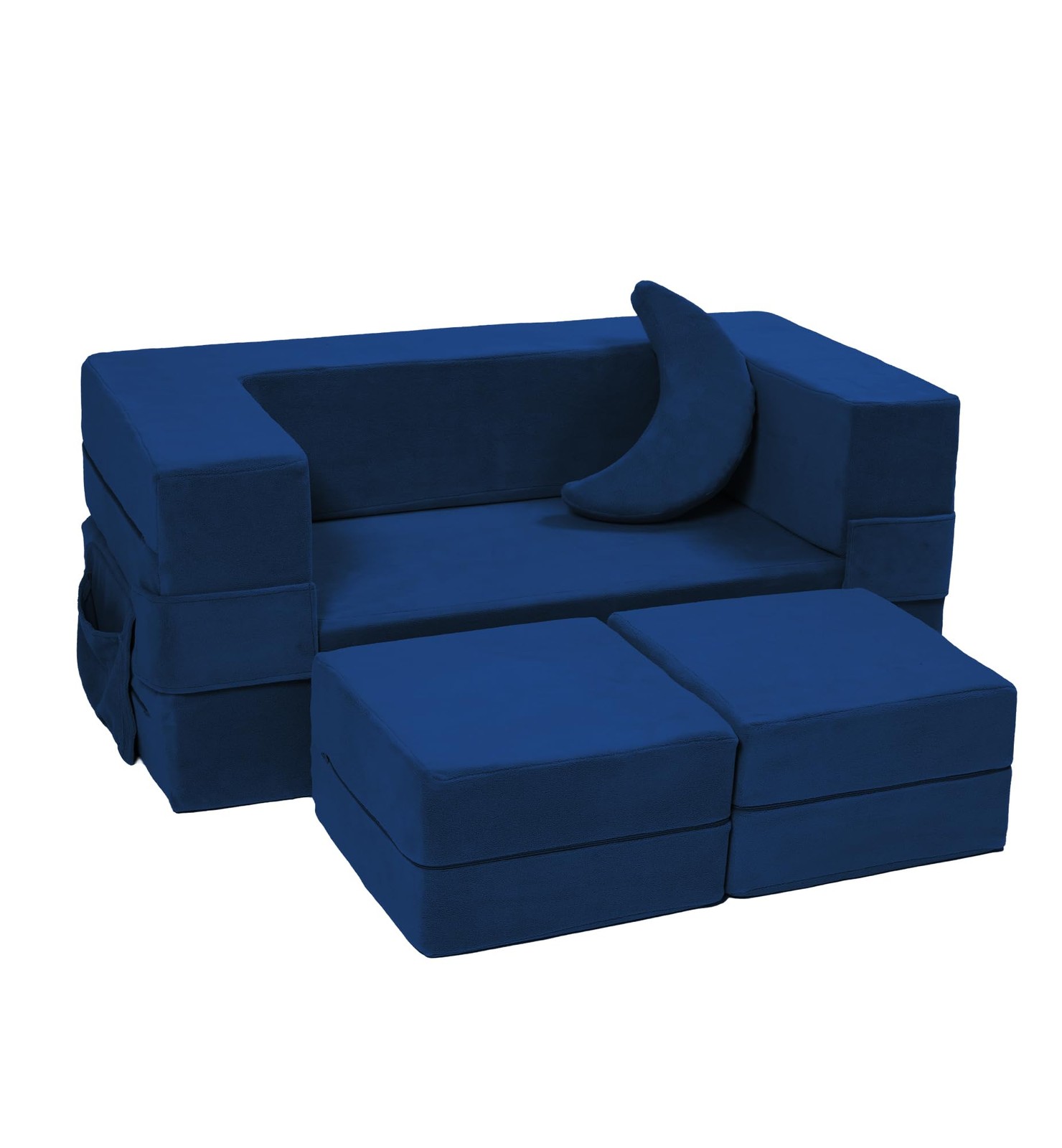 Modular Kids Sofa,Toddler Couch Foam Armchair for Kids, Children Convertible Plu