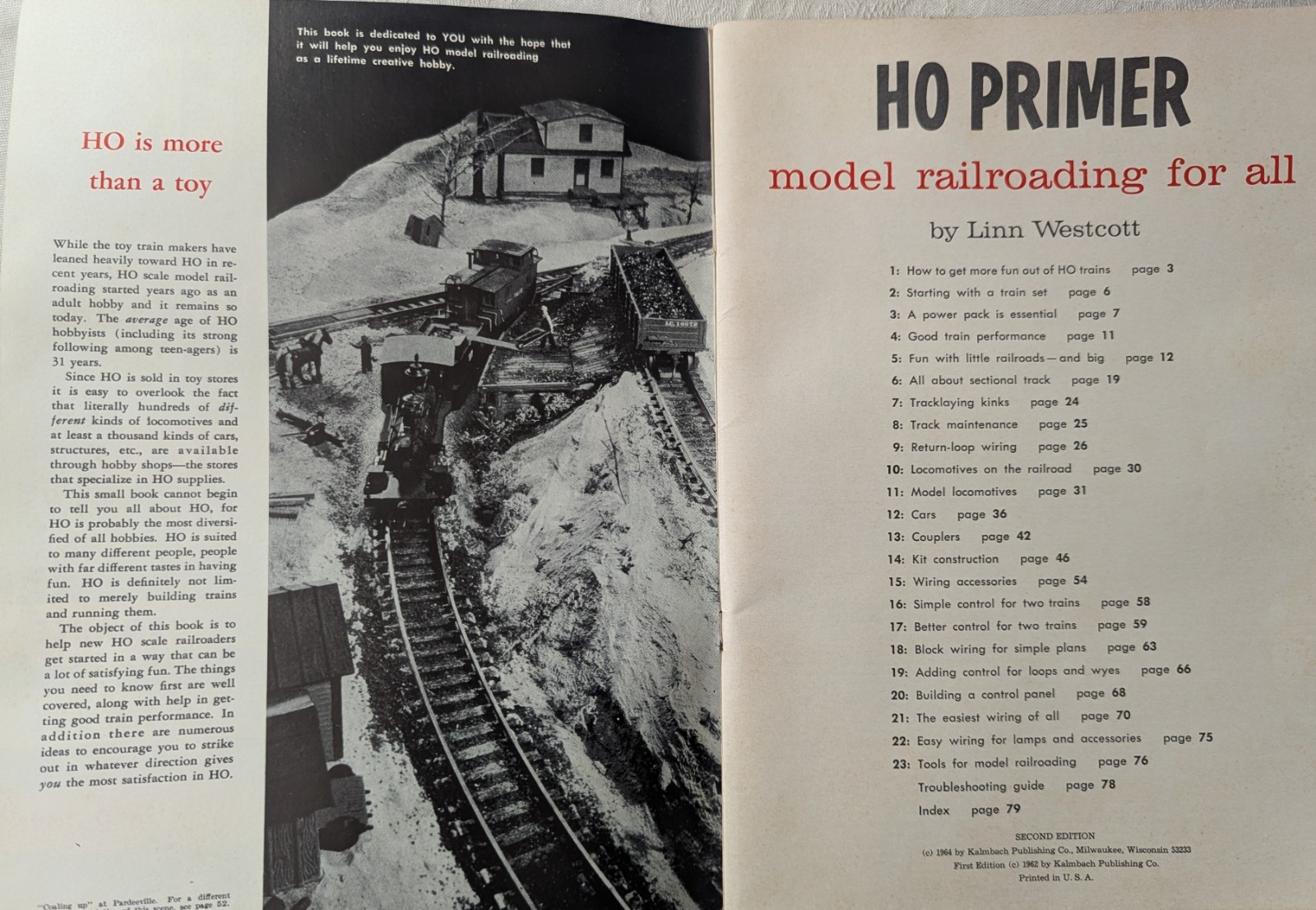 ***VINTAGE 1964 HO PRIMER MODEL RAILROADING FOR ALL BOOKLET***