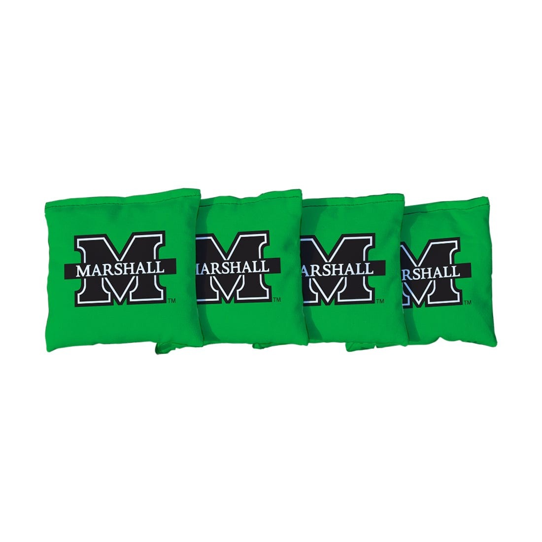 Cornhole Bags Marshall Thundering Herd Green 6x6 Inch ACA Regulation