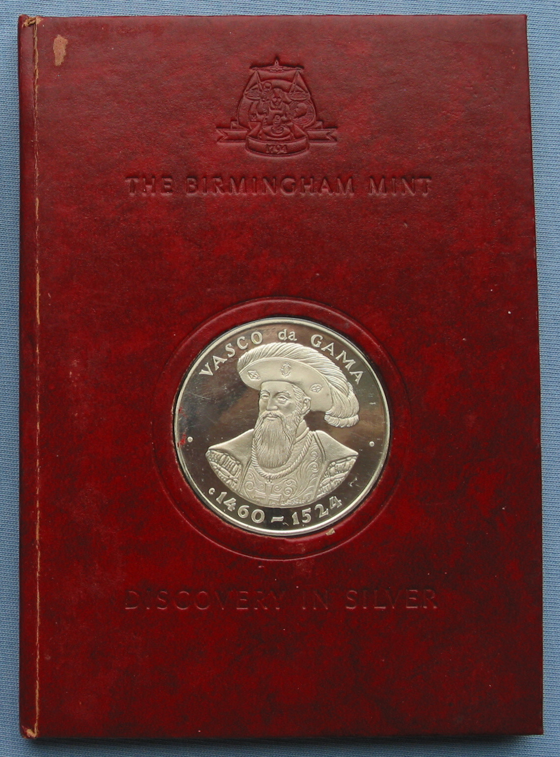 Birmingham Mint Discovery in Silver Vasco da Gama ~40g Sterling Medal + book