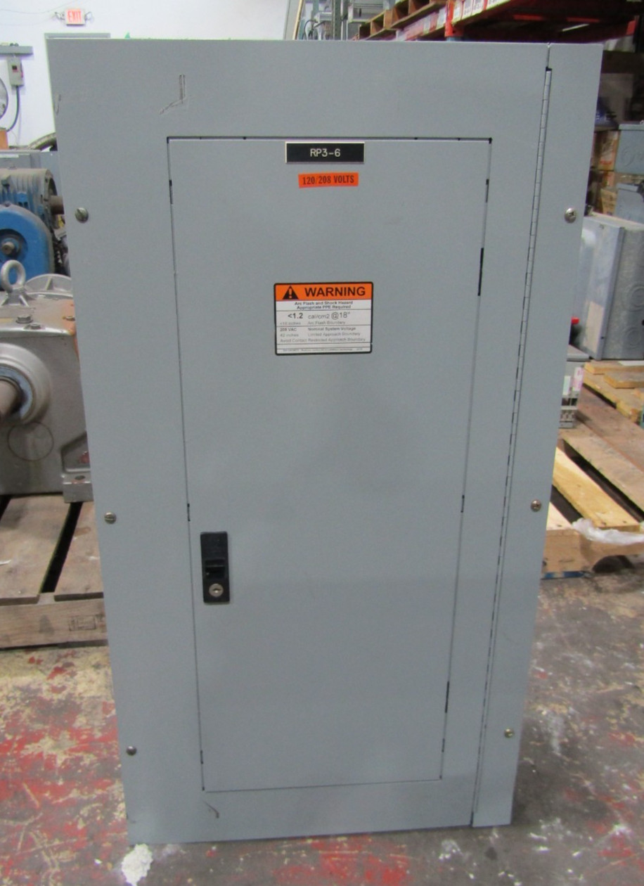 💥GE GENERAL ELECTRIC 125 AMP MAIN BREAKER PANELBOARD 208Y/120 VAC 3Ø 4 WIRE