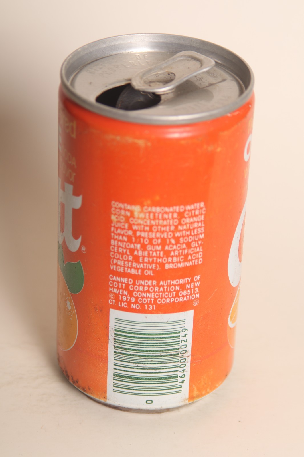 Cott Orange soda can