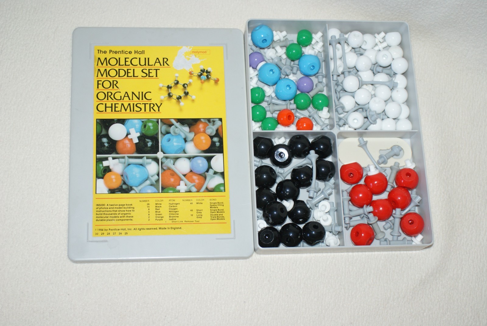 Prentice Hall Model Organic Chemistry Set- Used/VG - 95% Complete- READ
