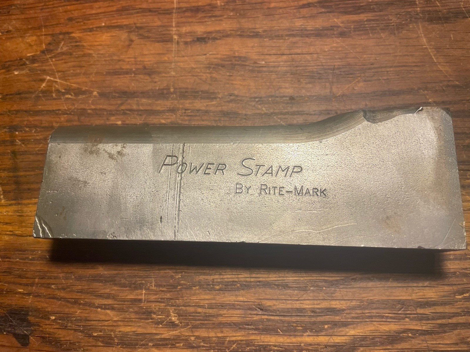 POWER STAMP BY RITE-MARK Industrial Stamp Office Hand Tool Solid 3lb 8oz