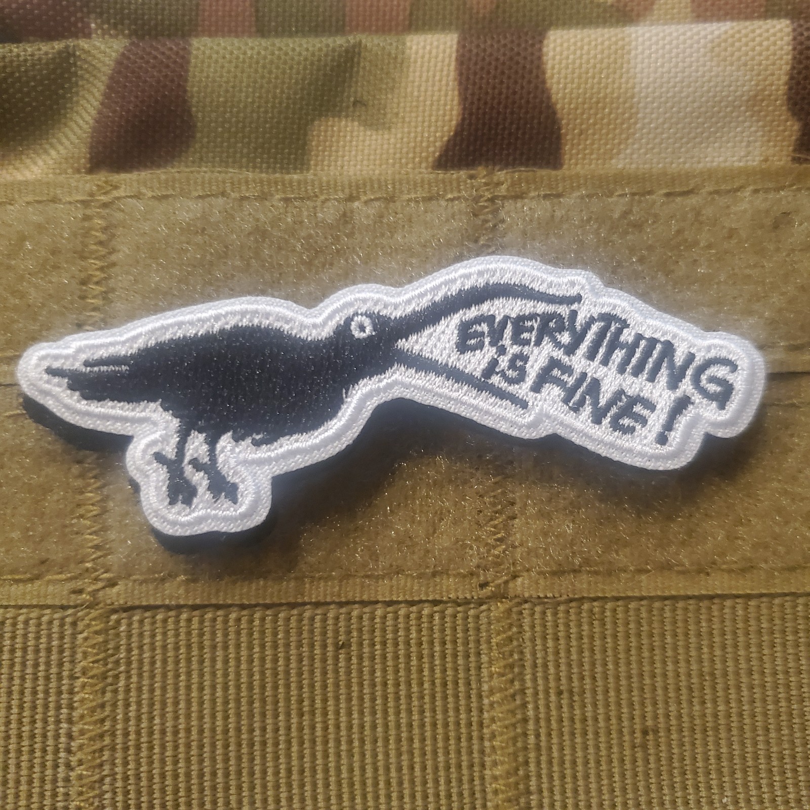 EVERYTHING IS FINE Tactical Morale Patch Hook and Loop