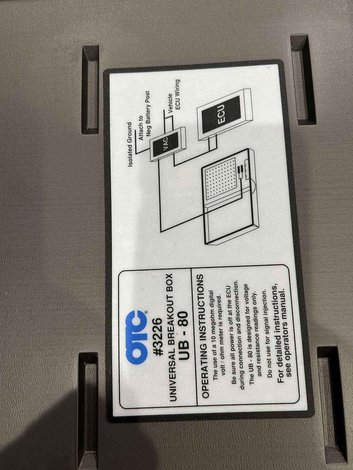 OTC Breakout Box 3226 Barely Used