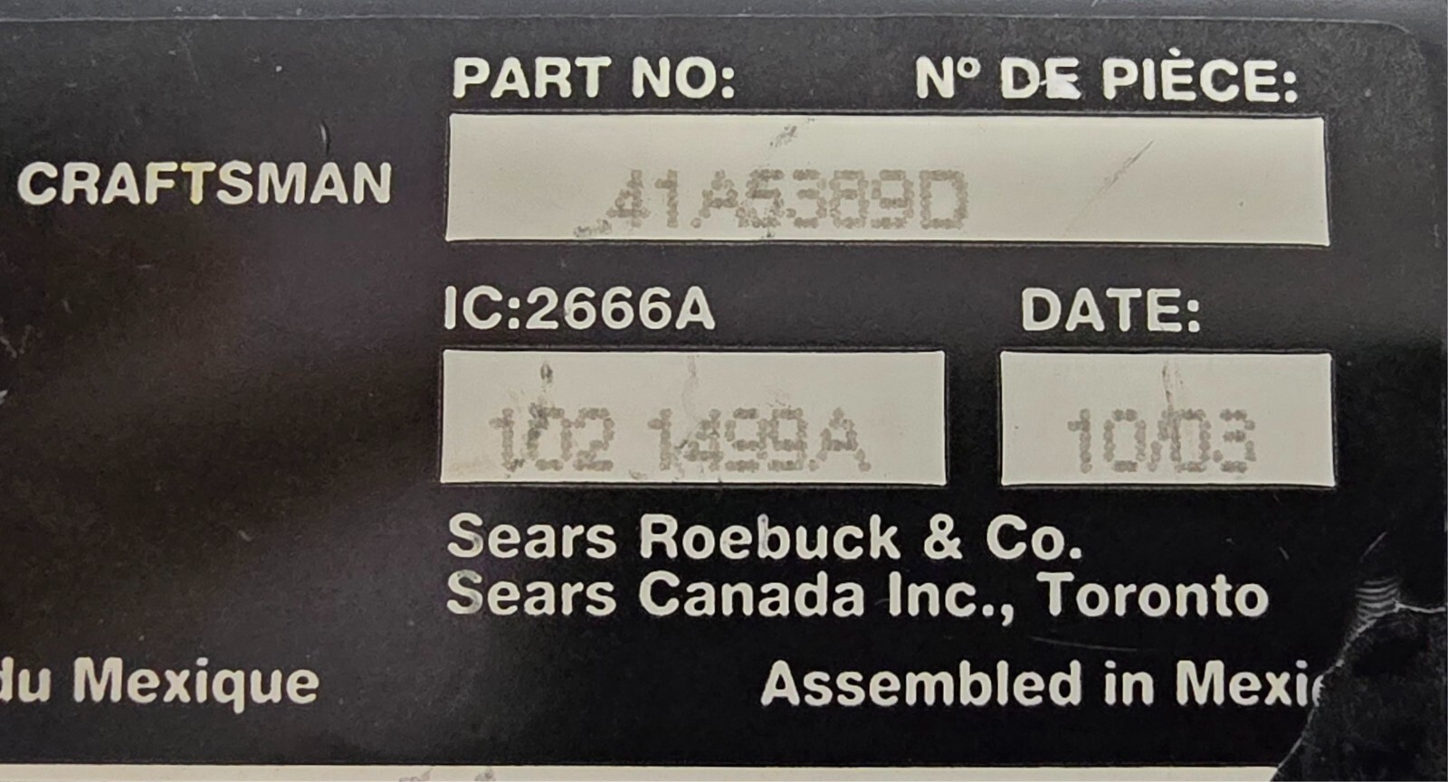 Sears Craftsman 41A5389 Receiver Logic Circuit Board Red Learn Button BOARD ONLY