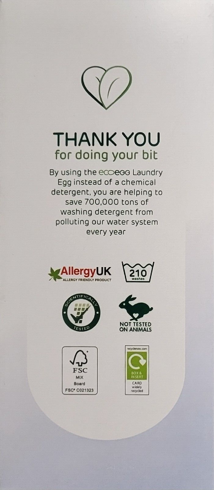 Ecoegg Laundry Egg SPRING BLOSSOM 210 Loads, Replaces Wash Detergent