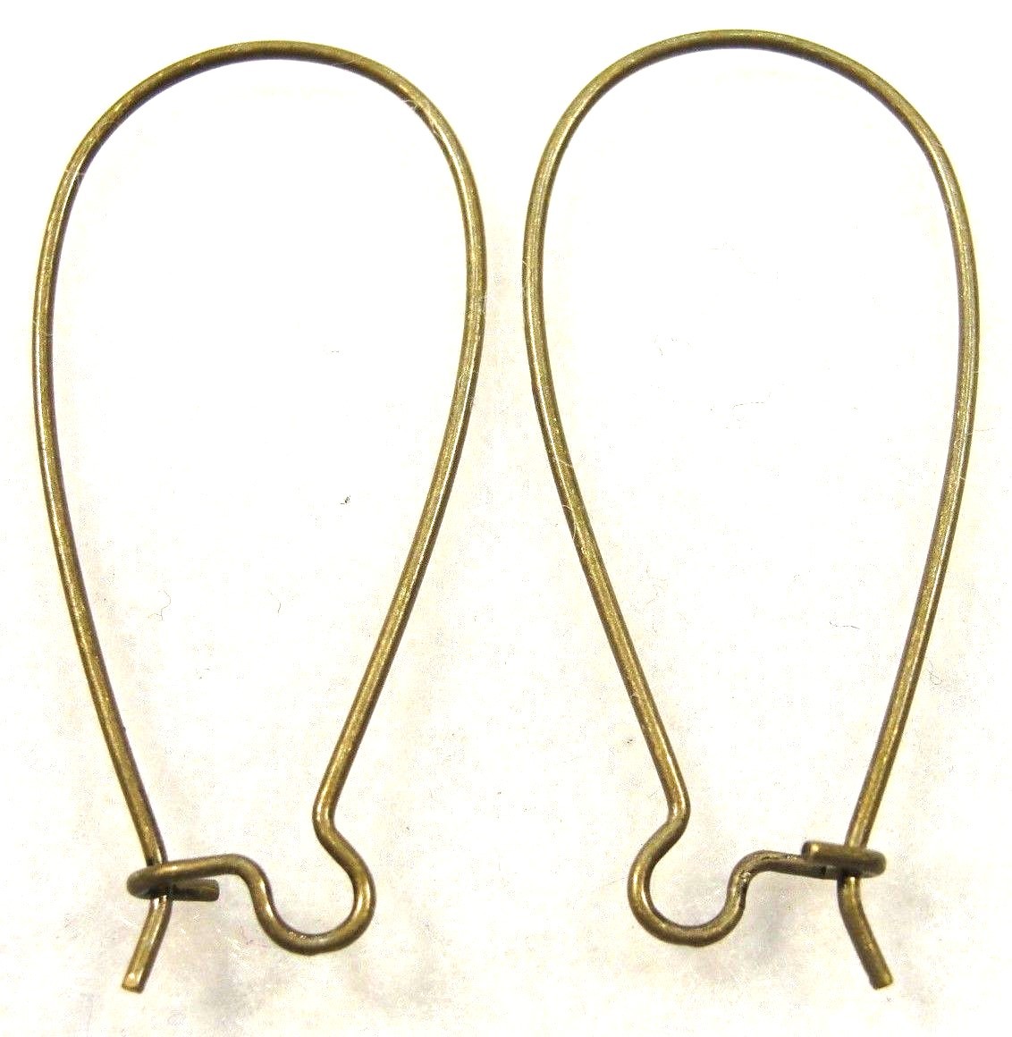 100Pcs. WHOLESALE Antique Bronze Kidney Earwires 37mm Earring Hook Tibetan Q0676