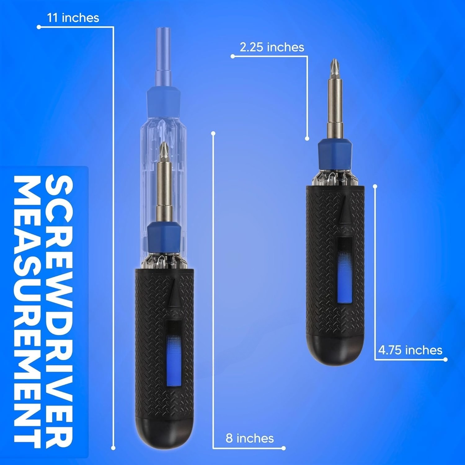 Screwdriver Multi Tool Magnetic | Multi-Bit Auto Loading Barrel Patented |