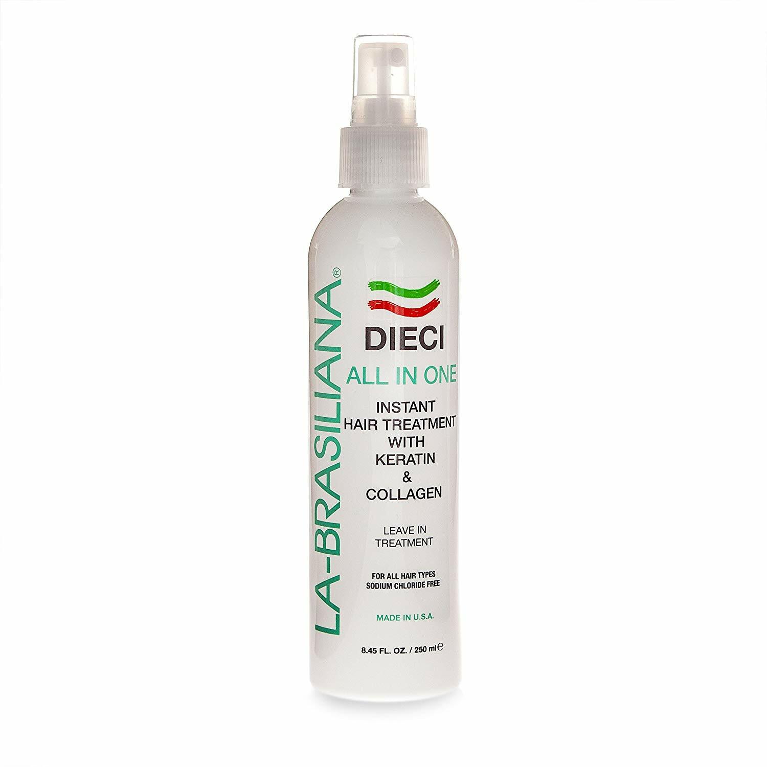 La-Brasiliana Dieci All-In-One Instant Hair Treatment - 8.45 fl.oz.