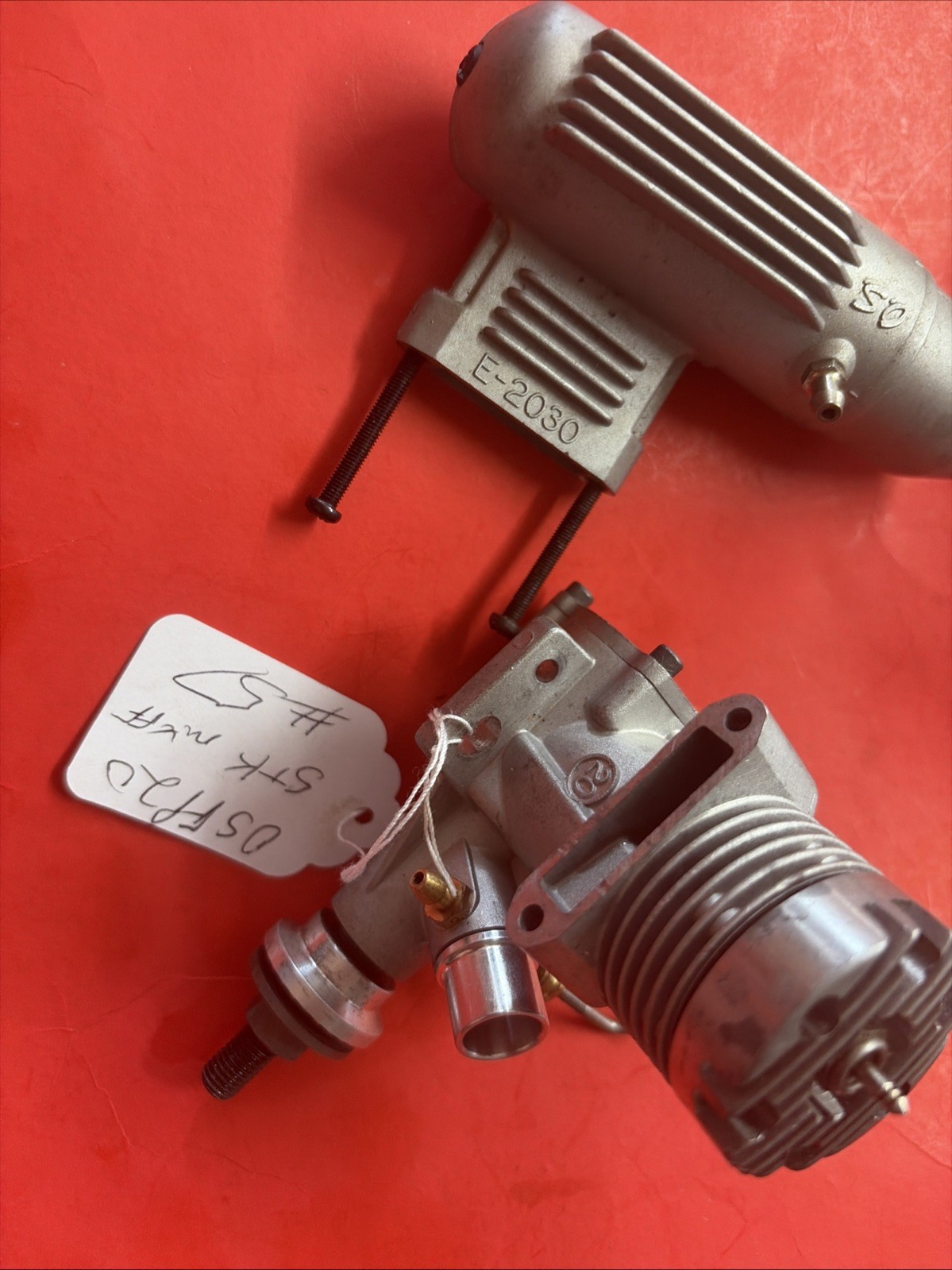 OS 20 FP C/L ENGINE WITH STOCK MUFFLER NICE #57